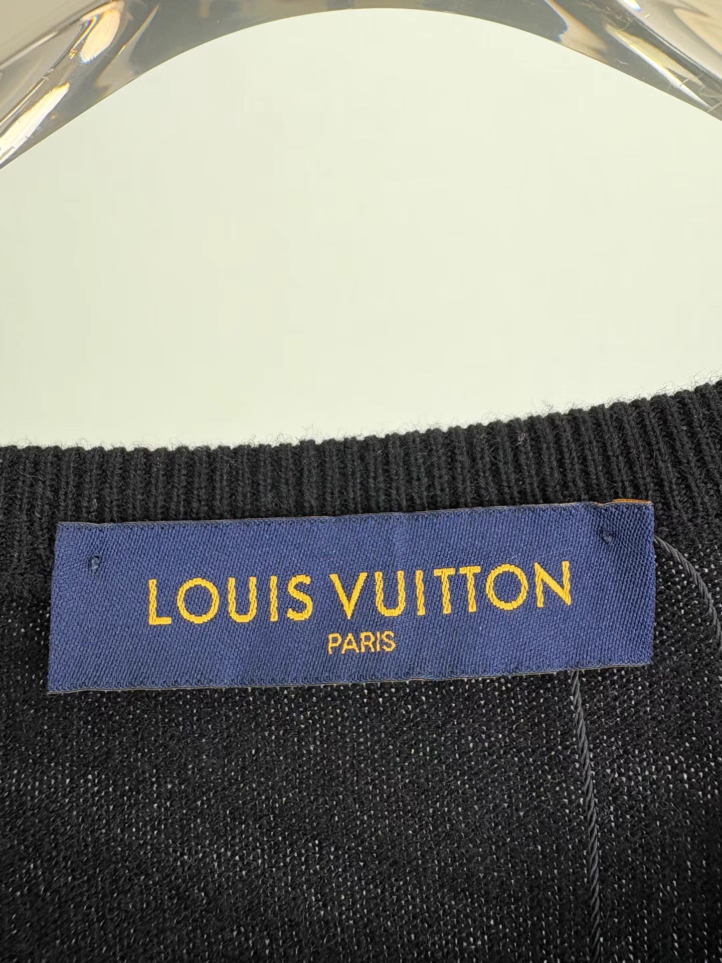 Louis Vuitton LV Black Wool Knit Sweater K1 Size US XXL / EU 58 / 5 - 3 Thumbnail