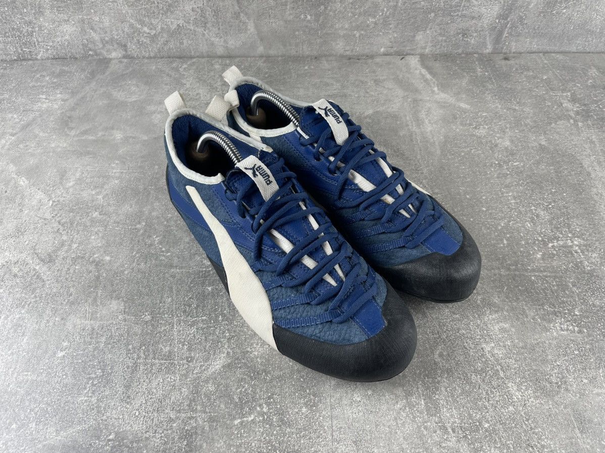 Puma Puma Y2K SpeedCat Low Top Leather Sneakers Shoes Blue White Size US 9.5 / EU 42-43 - 3 Thumbnail