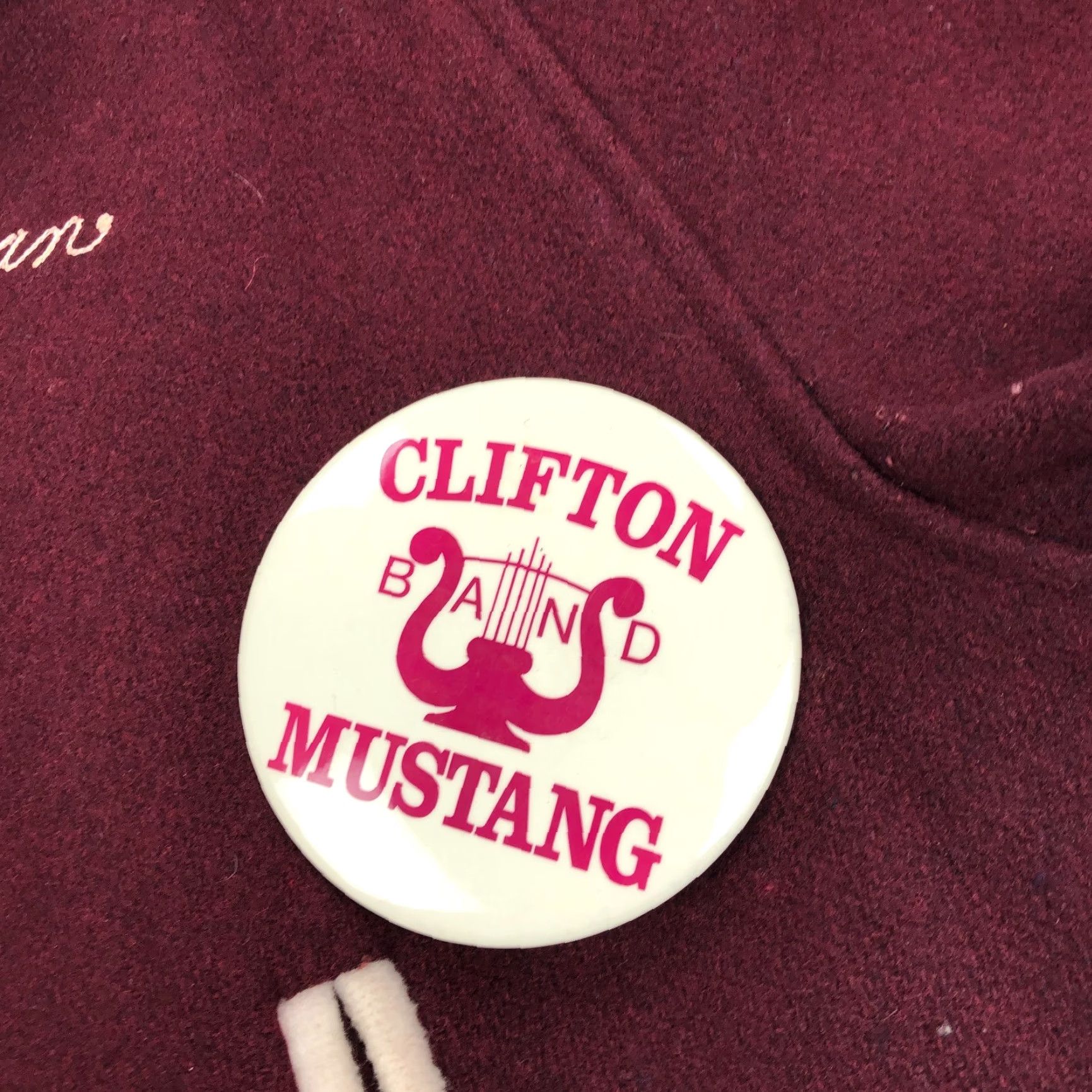 Vintage VINTAGE Hewitt Wool Jacket Men 46 Red Varsity School Marching Band Clifton High Mustangs Size US S / EU 44-46 / 1 - 6 Thumbnail