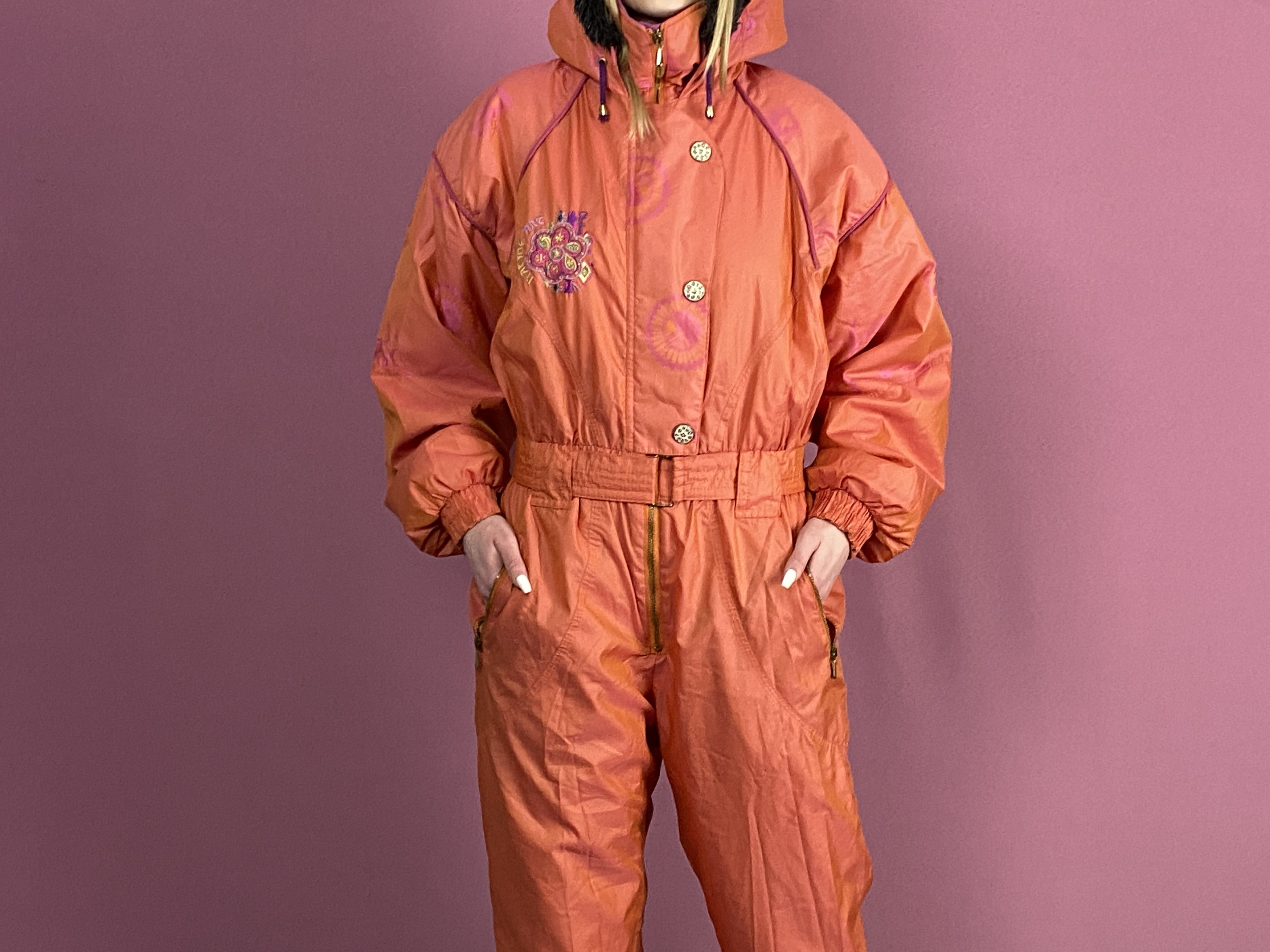 Vintage 90s Leading Vintage Women's One Piece Ski Suit - L Size L / US 10 / IT 46 - 1 Thumbnail