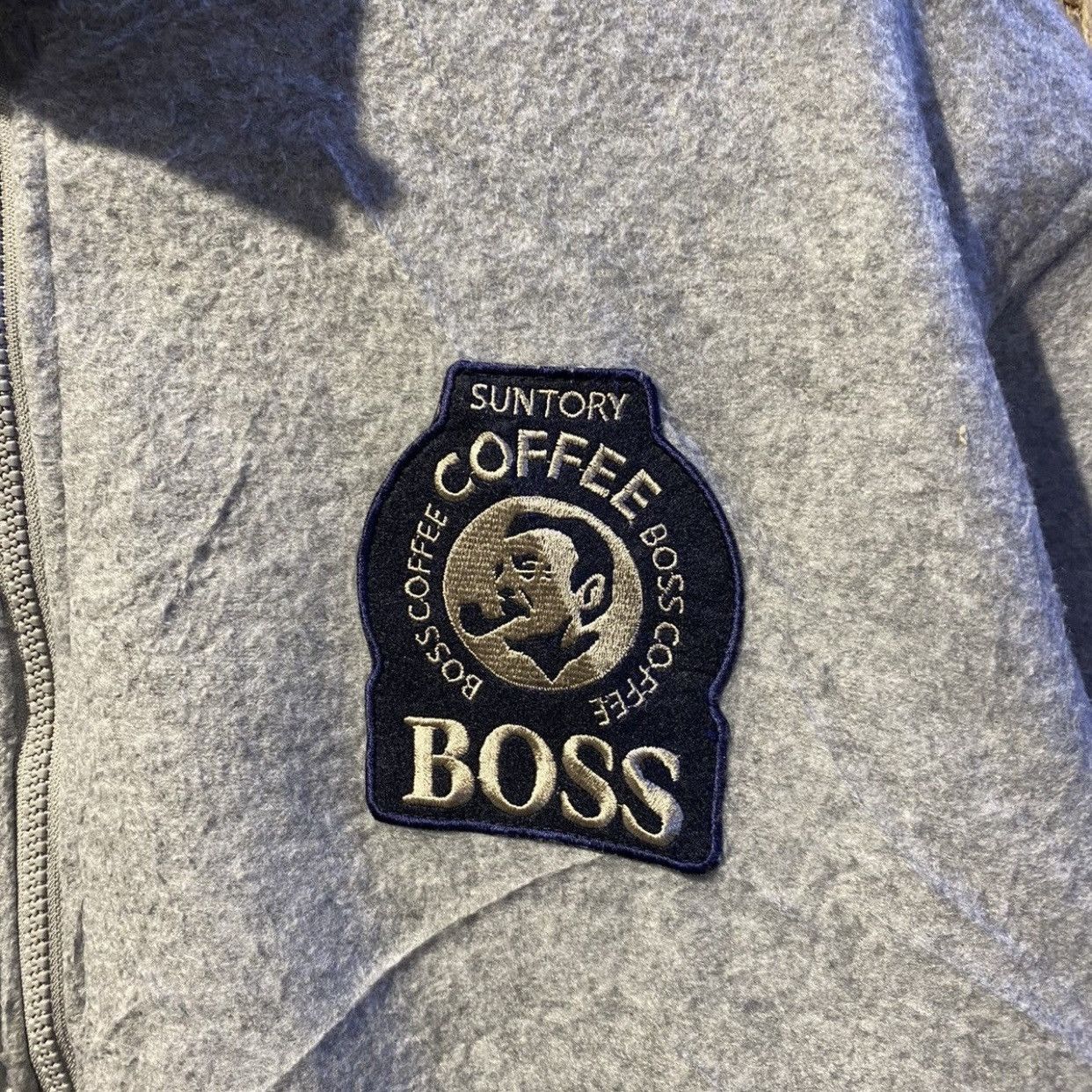 Japanese Brand × Vintage 90s Suntory Boss Coffee reversible jackets Size US L / EU 52-54 / 3 - 6 Thumbnail