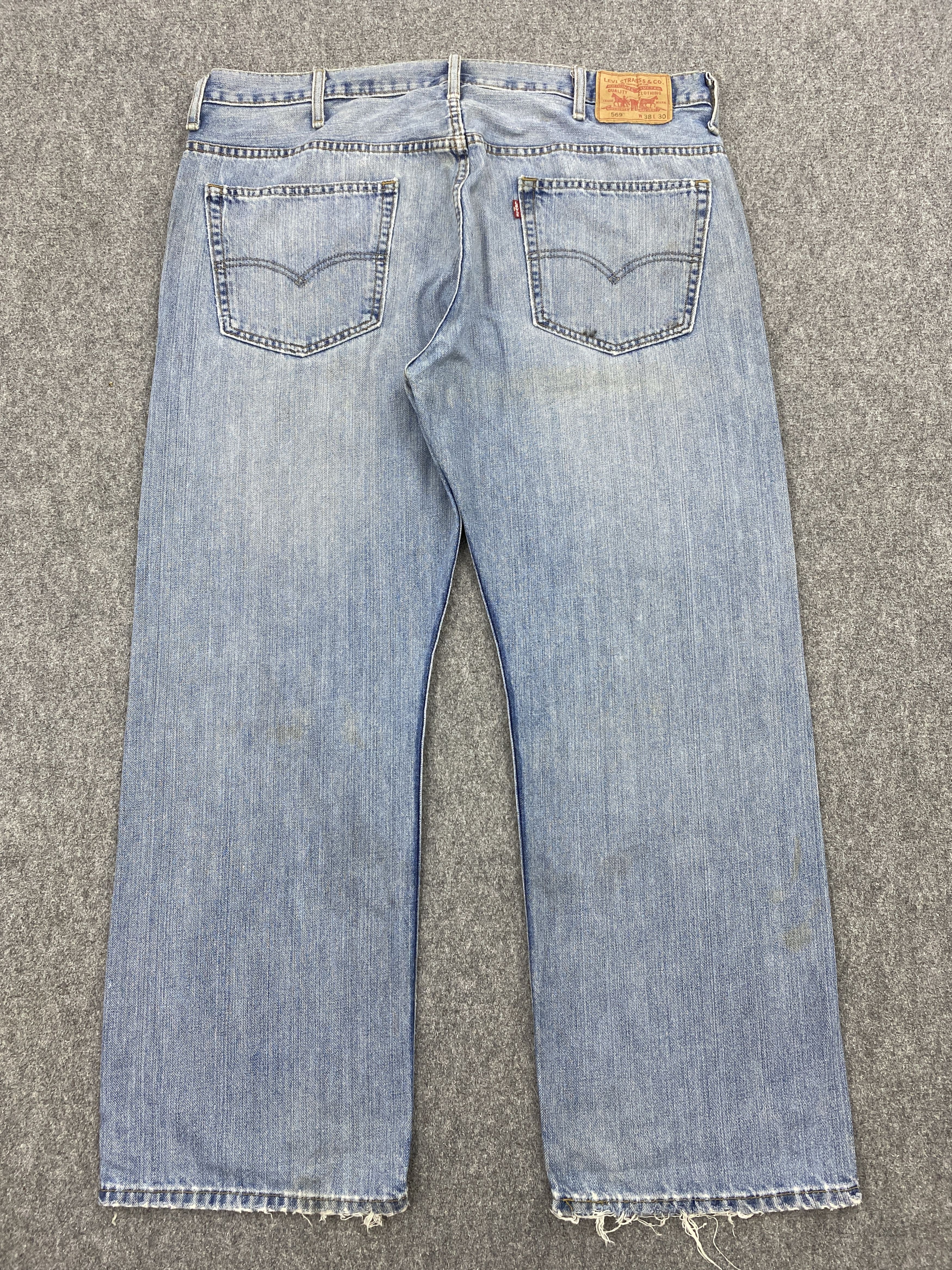 Levi's × Vintage Vintage Levis 569 Loose Straight Cut Jeans Size US 39 - 3 Thumbnail
