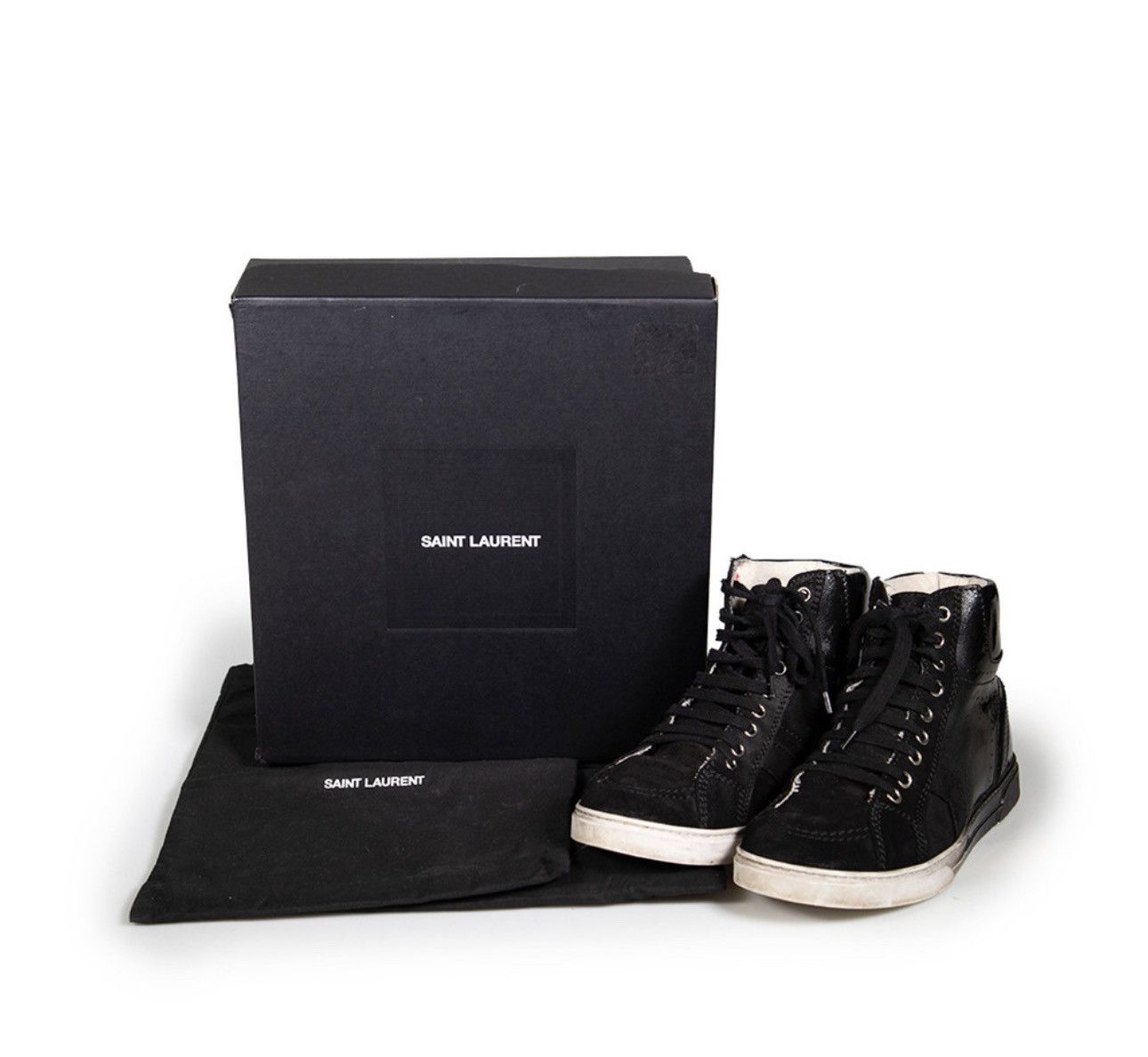 Yves Saint Laurent Yves Saint Laurent Black Antibe Rendez-Vous Sneakers Size US 6 / IT 36 - 3 Thumbnail