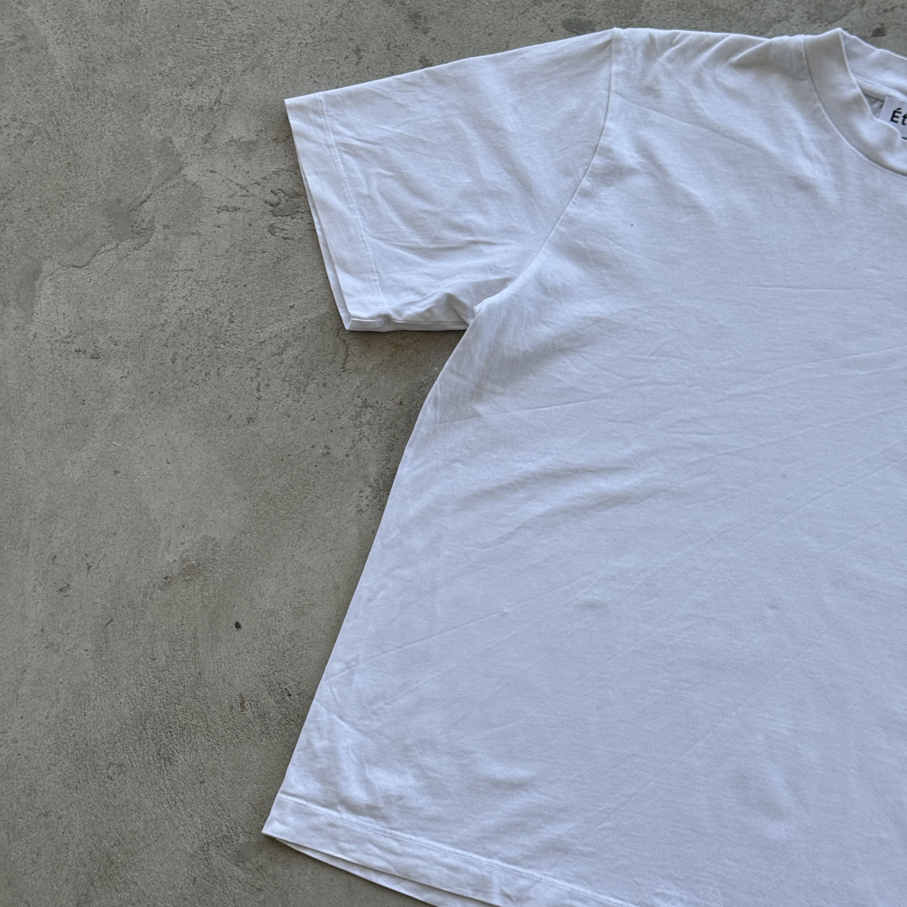 Etudes Etudes White Logo Embroidered Cotton T-Shirt Size XL Size US XL / EU 56 / 4 - 3 Thumbnail