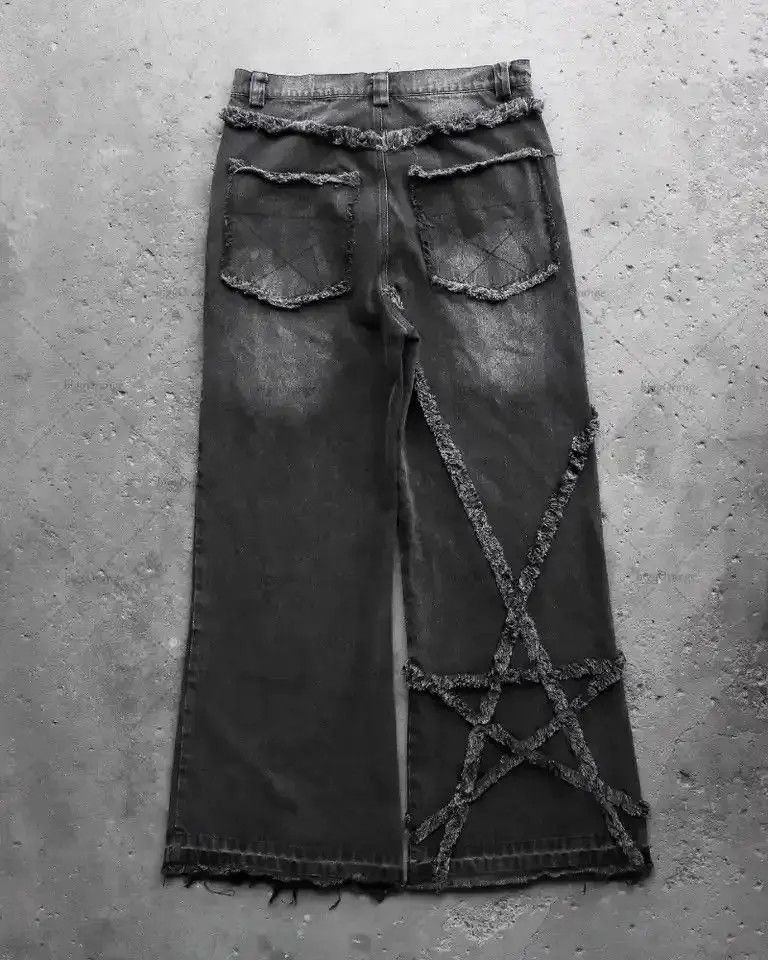 Japanese Brand Streetwear Y2K Gothic Baggy Jeans Size US 32 / EU 48 - 2 Thumbnail