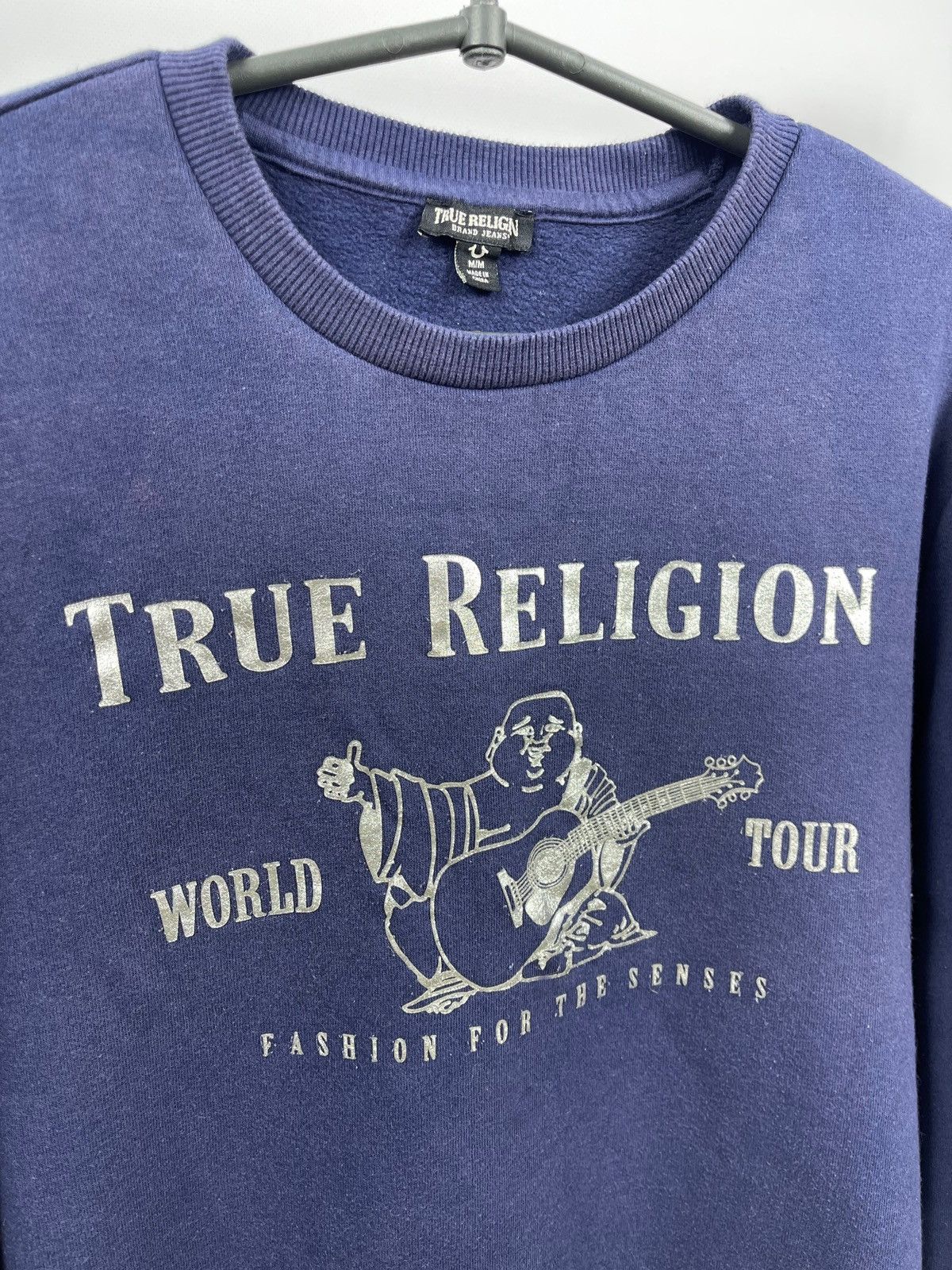 True Religion True Religion Sweatshirt Men's Size M Blue Big Logo Size US M / EU 48-50 / 2 - 2 Thumbnail
