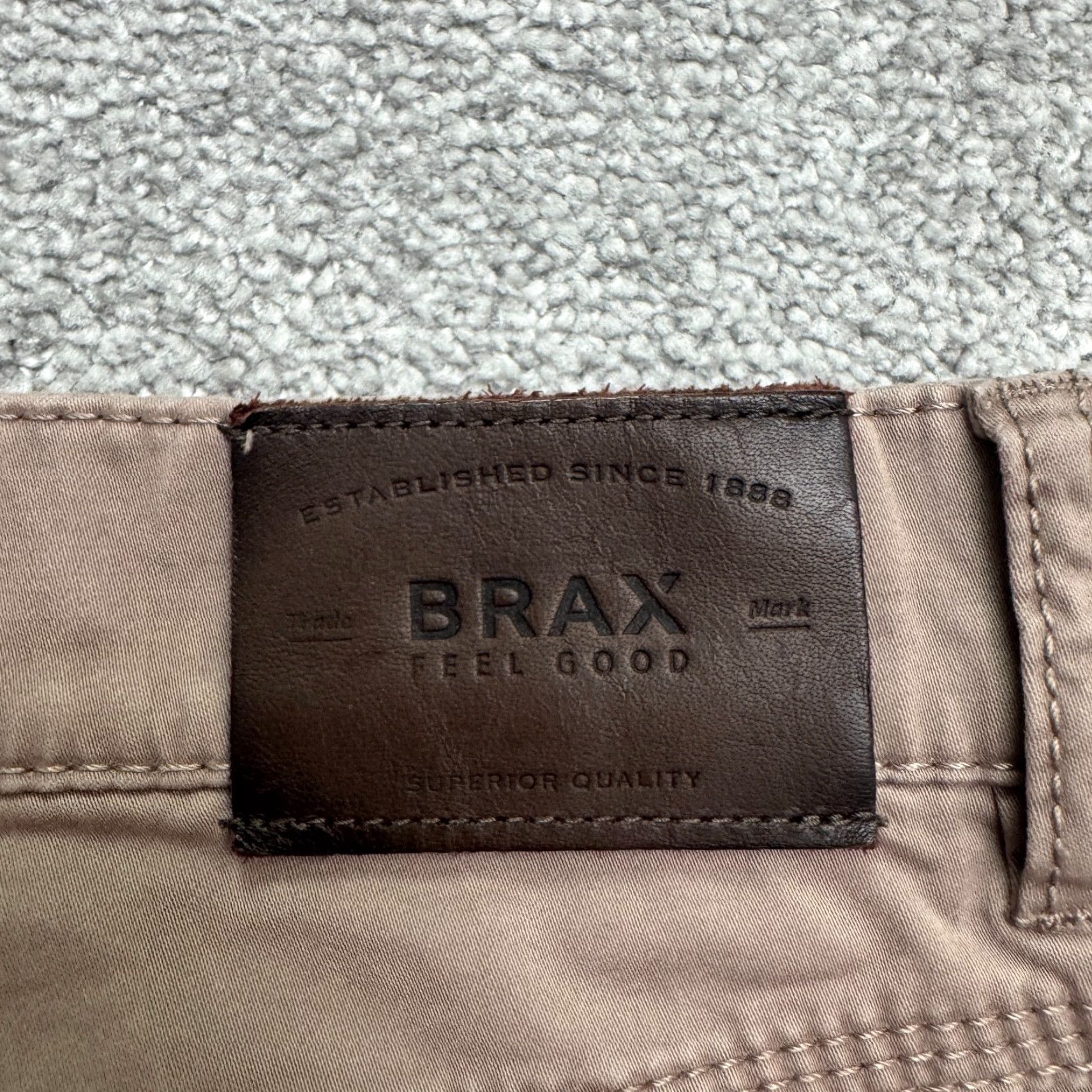 Vintage Branx Chino Pants Mens 33x28 Brown Corduroy 5-Pocket Flat Front Casual Straight Leg Size US 33 - 6 Thumbnail