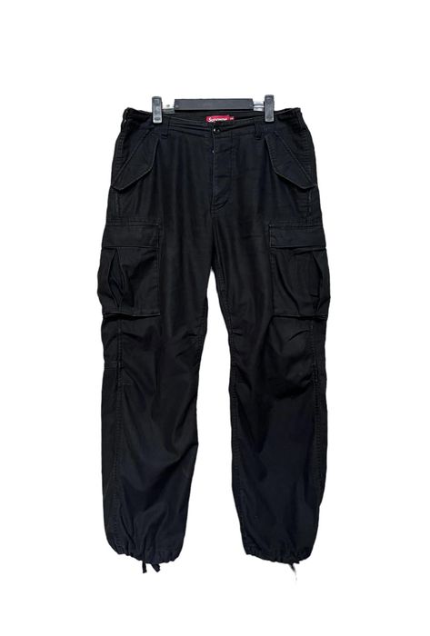 Supreme Authentic🔥Supreme Cargo Pants *BLACK* Drawstring Leg