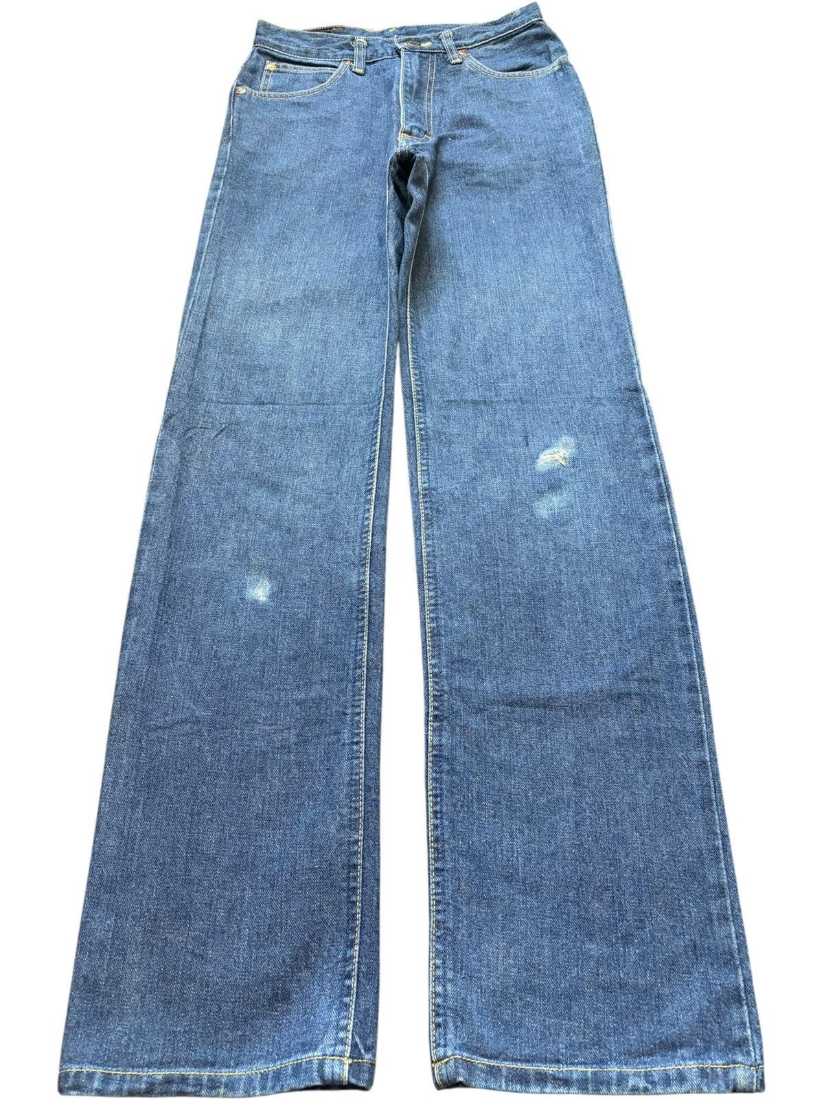 Lee Vintage Lee Riders Lady Blue Wash Distressed Jeans Size 25" / US 0 / IT 36 - 1 Thumbnail