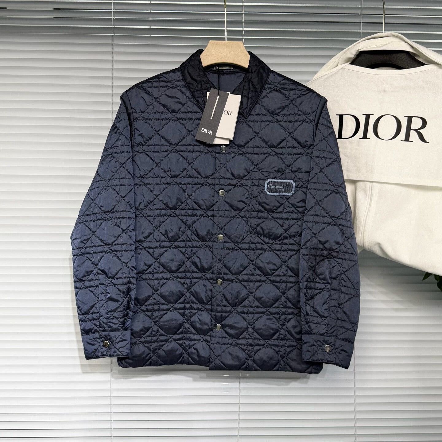 Dior Dior Quilted Jacket with Logo Embroidery Size US L / EU 52-54 / 3 - 1 Thumbnail