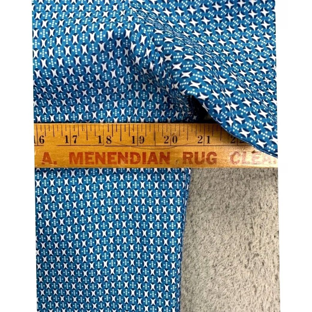 Vintage Suslo Couture Shirt Adult Large Blue Geometric Slim Fit Button Down Outdoor Mens Size US L / EU 52-54 / 3 - 5 Thumbnail