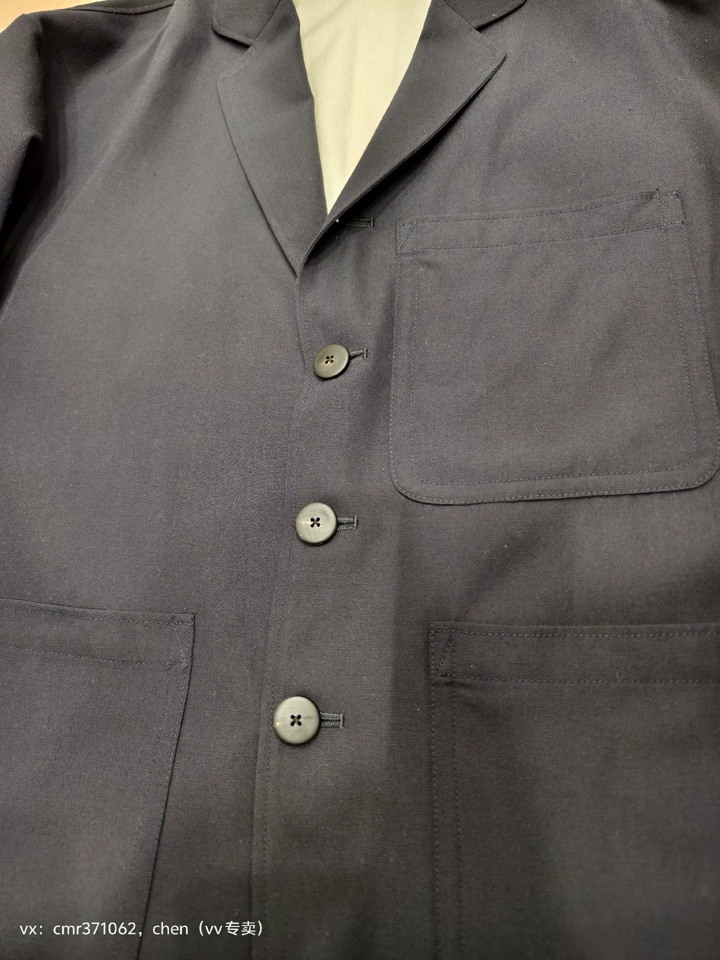 Visvim VISVIM 24SS RAILWOOD JKT Navy 2 Wool-Linen Size US M / EU 48-50 / 2 - 5 Thumbnail