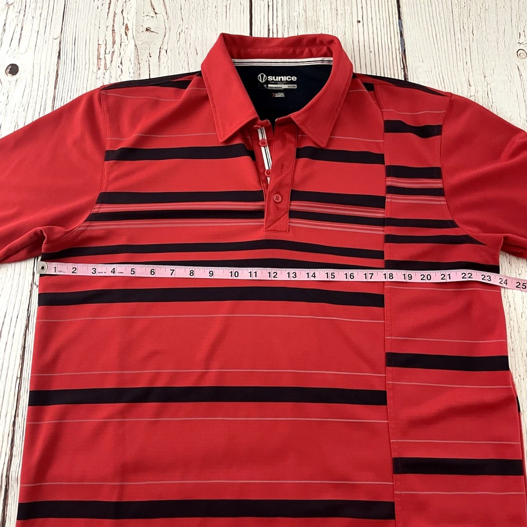 Vintage Sunice Polo Shirt Mens XL Red Inverness Golf Club Short Sleeve Button-Up Cotton Shirt Size US XL / EU 56 / 4 - 4 Thumbnail