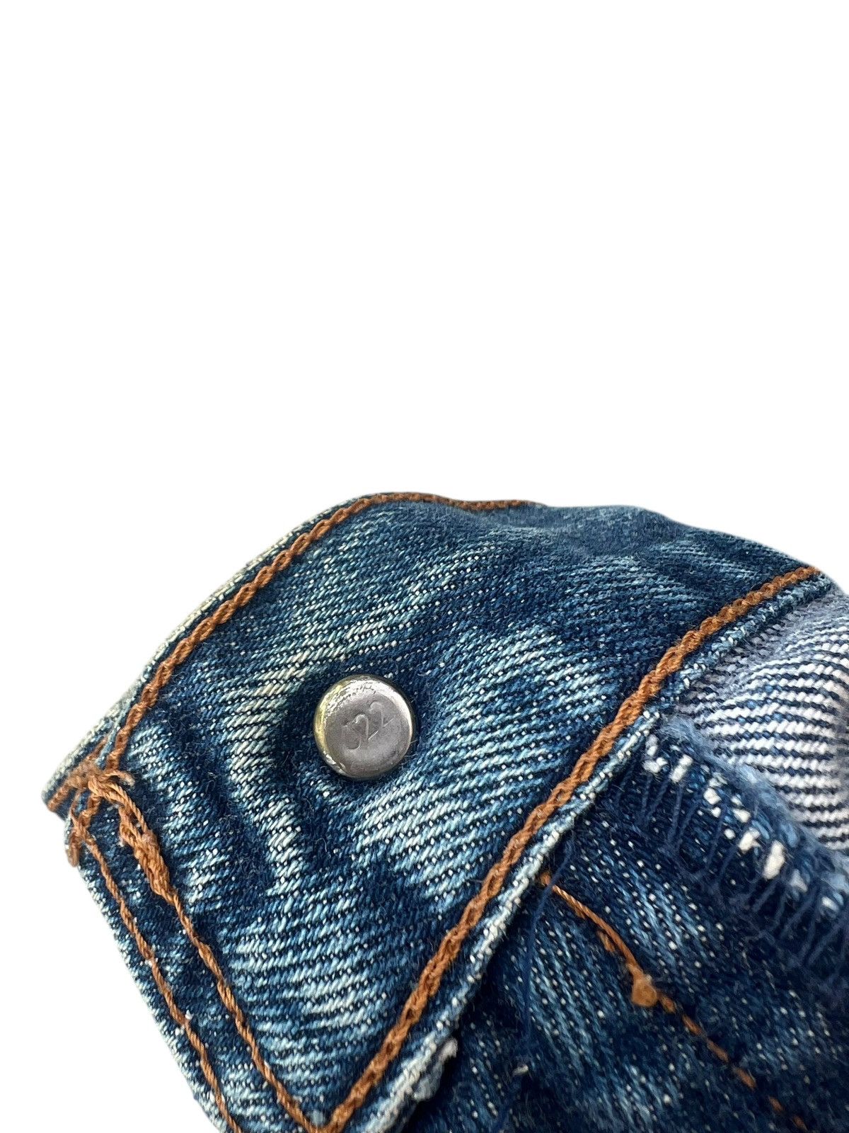 Levi's 90s Levi’s 503B XX Big E Distress Denim Selvedge Jeans Size US 32 / EU 48 - 23 Thumbnail