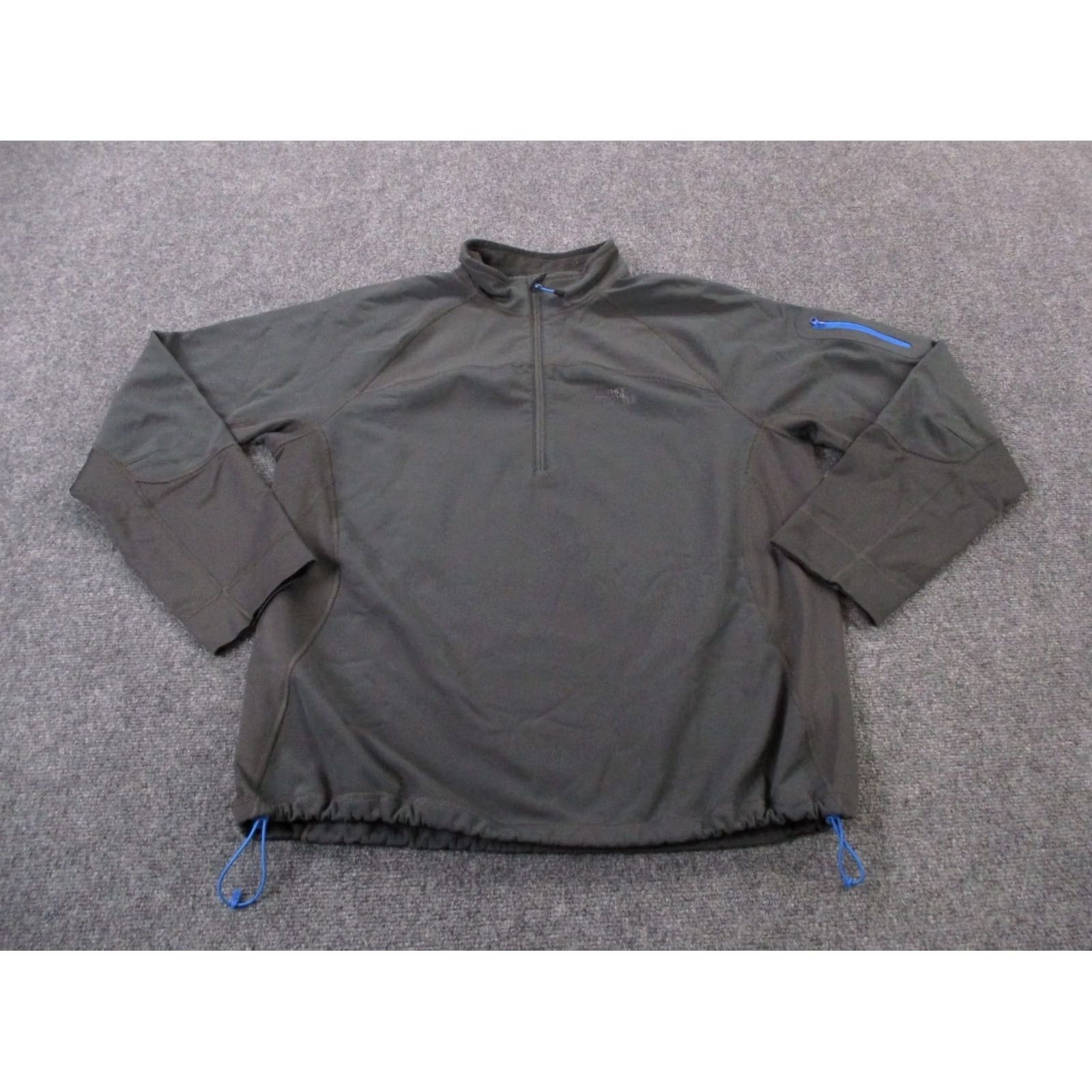 The North Face The North Face Jacket Men XL Gray Solid Lined Windbreaker Pockets 1/4 Zip Outdoor Hiking style: Windproof Mens Size US XL / EU 56 / 4 - 2 Thumbnail