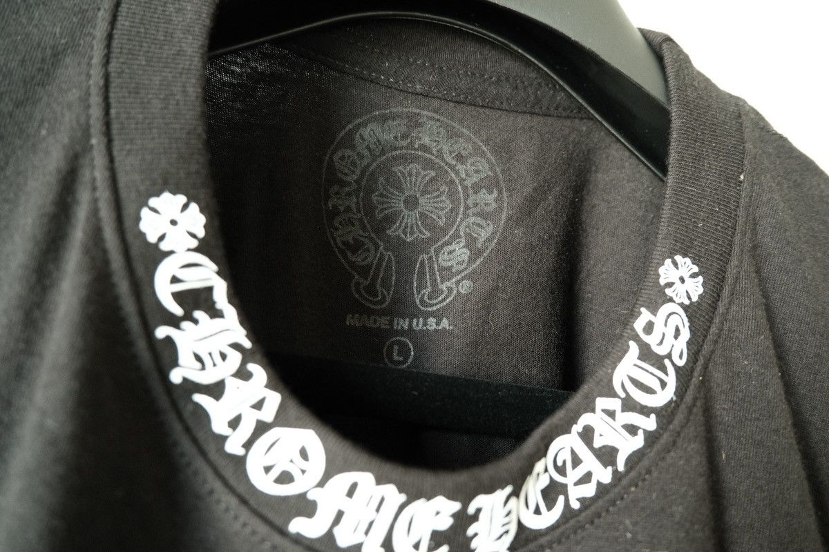 Chrome Hearts Chrome Hearts Neck Logo Tee Size L Size US L / EU 52-54 / 3 - 13 Thumbnail