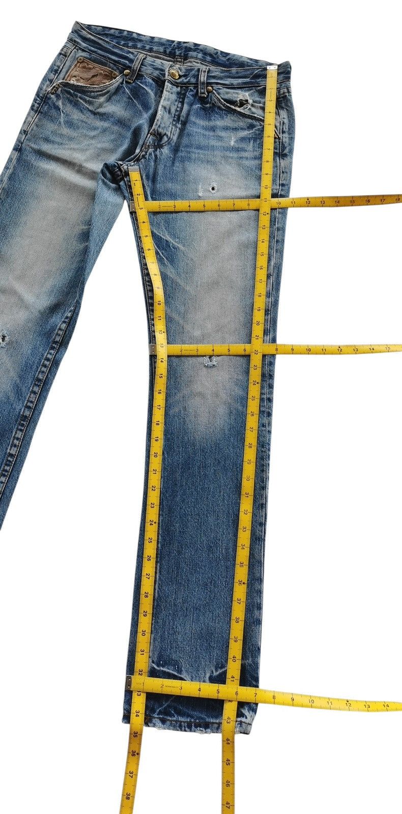 Replay Vintage Replay Distressed Denim Jeans ♦️ 31x34.5 Size US 31 - 12 Thumbnail