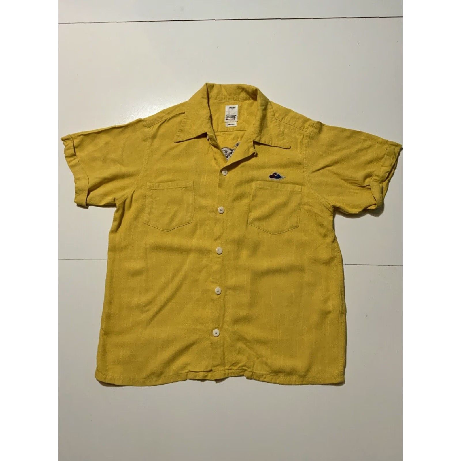 Visvim VINTAGE Visvim Japan Irving Peerless Japanese Tiger Embroidered Loop Collar Camp Shirt S/S Size US S / EU 44-46 / 1 - 3 Thumbnail