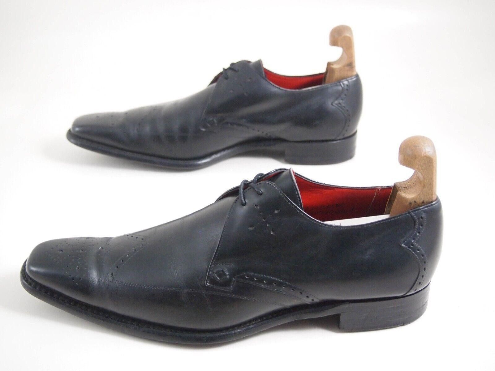 Designer Jeffery West Wingtip Brogue Black Leather US 10 EU 43 Size US 10 / EU 43 - 2 Thumbnail