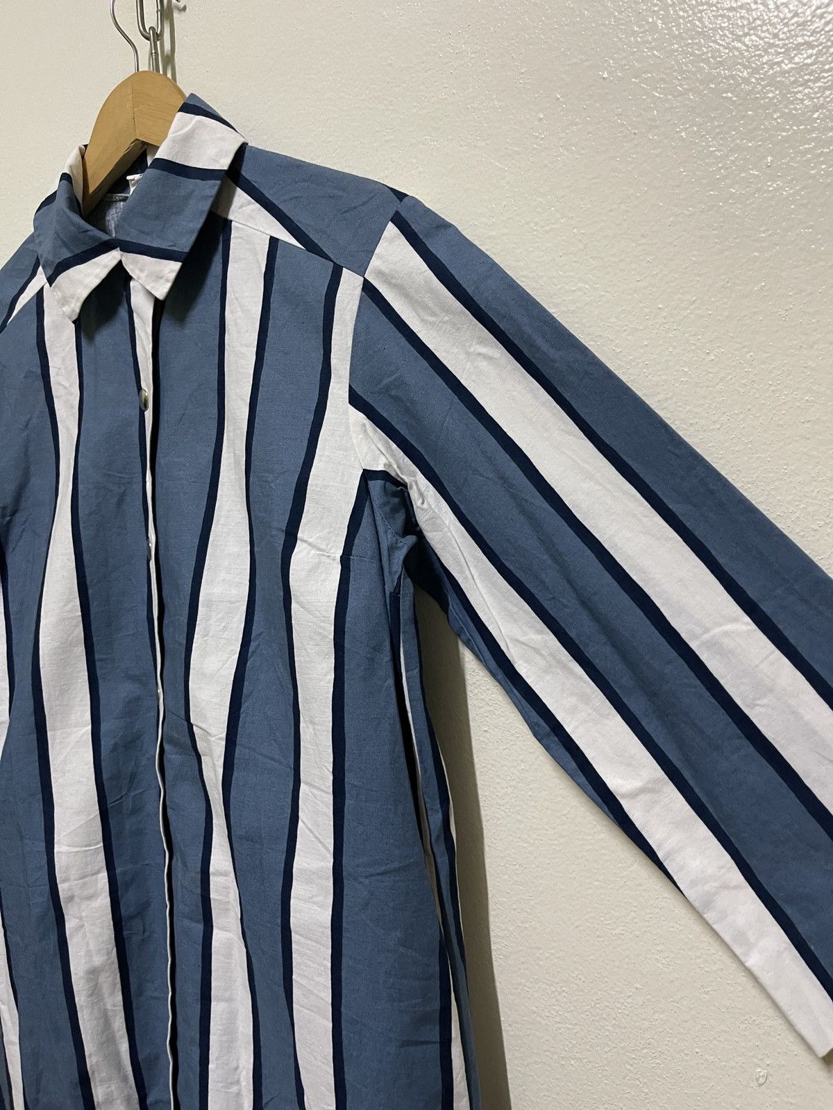 Marimekko × Vintage Vintage Marimekko 1977 Finland Dress Button Striped Size XS / US 0-2 / IT 36-38 - 5 Thumbnail