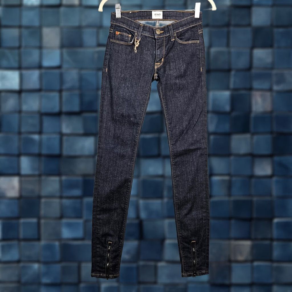 Hudson HUDSON Jeans Skinny Dark blue mid rise Size 24 Women's Regular Denim Cotton/spandex Jeans Boys? Size 42" / US 20 - 1 Thumbnail