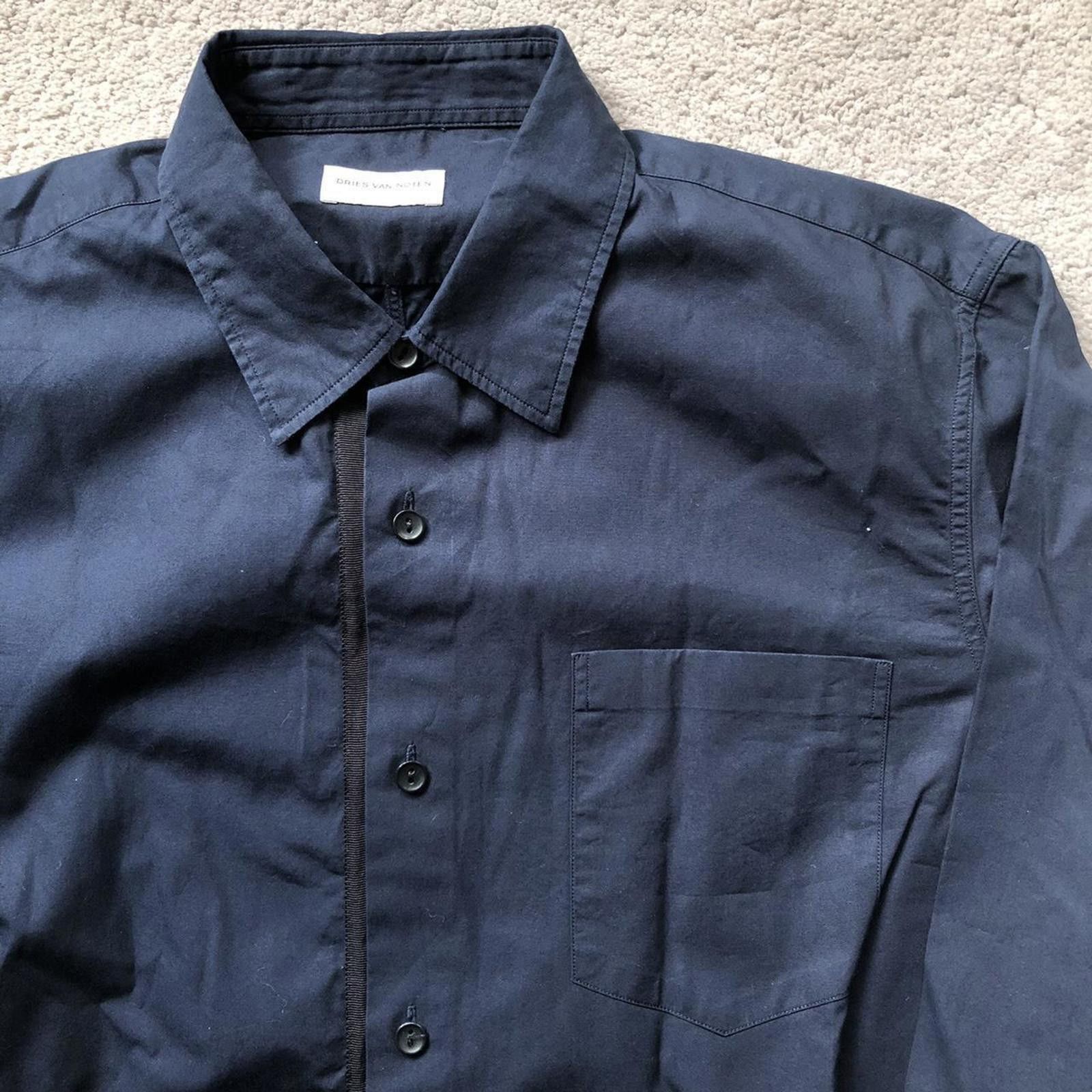 Dries Van Noten Dries Van Noten Contrast Button Up Shirt Size US M / EU 48-50 / 2 - 2 Thumbnail