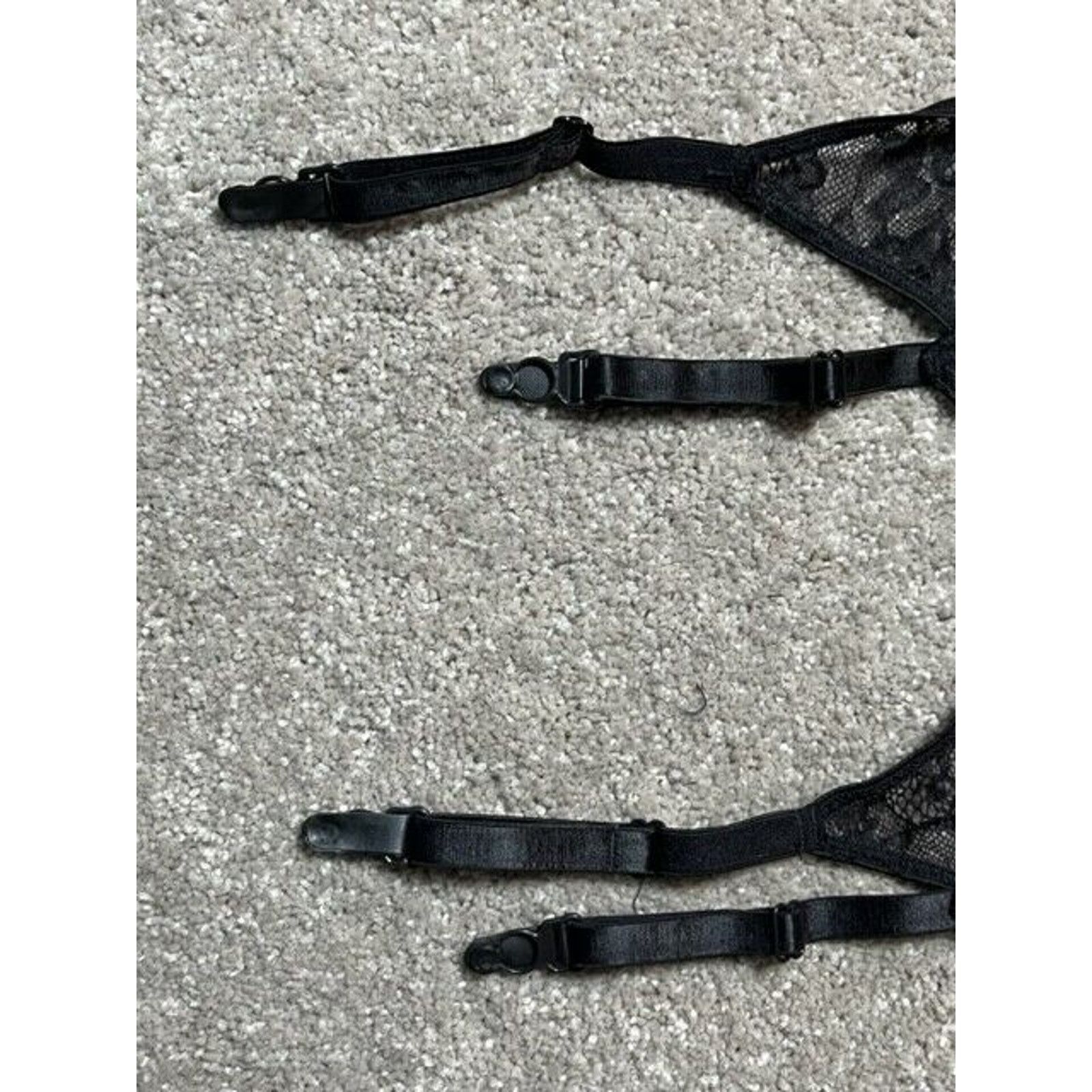 Other Escante Babydoll Sleepwear M Stocking Thong Lace Black Size ONE SIZE - 5 Thumbnail