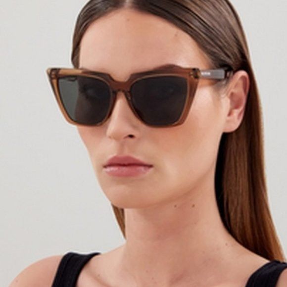 image of New Balenciaga Bb0046S - 007 Brown Sunglasses, Women's