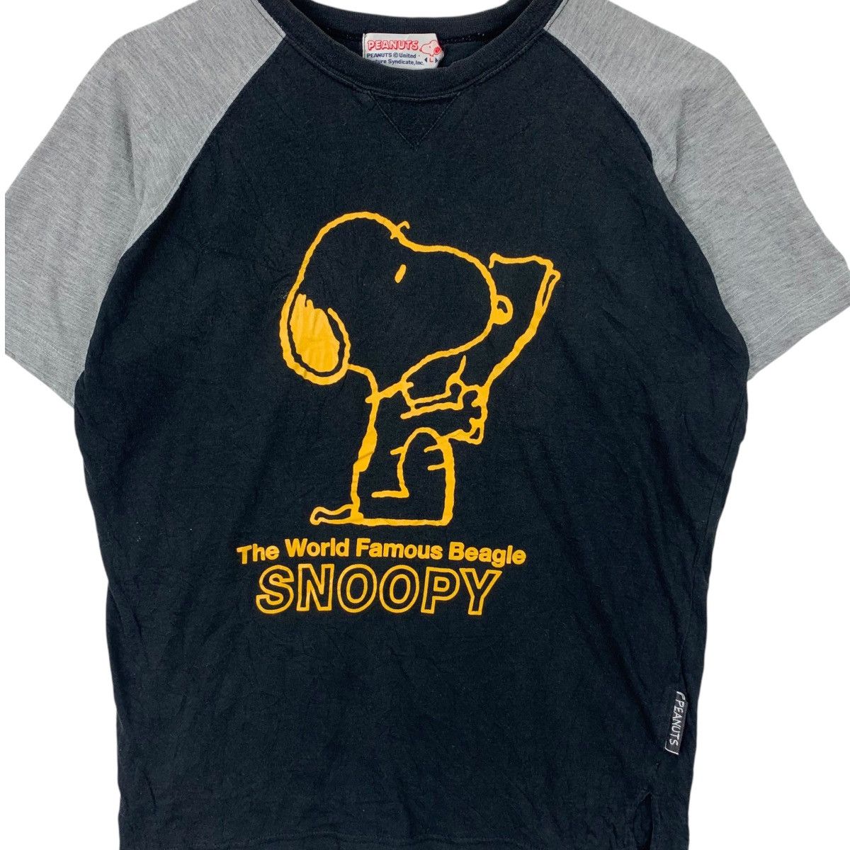 Peanuts PEANUTS SNOOPY World Famous Beagle Raglan Tee Shirt Size L / US 10 / IT 46 - 3 Thumbnail