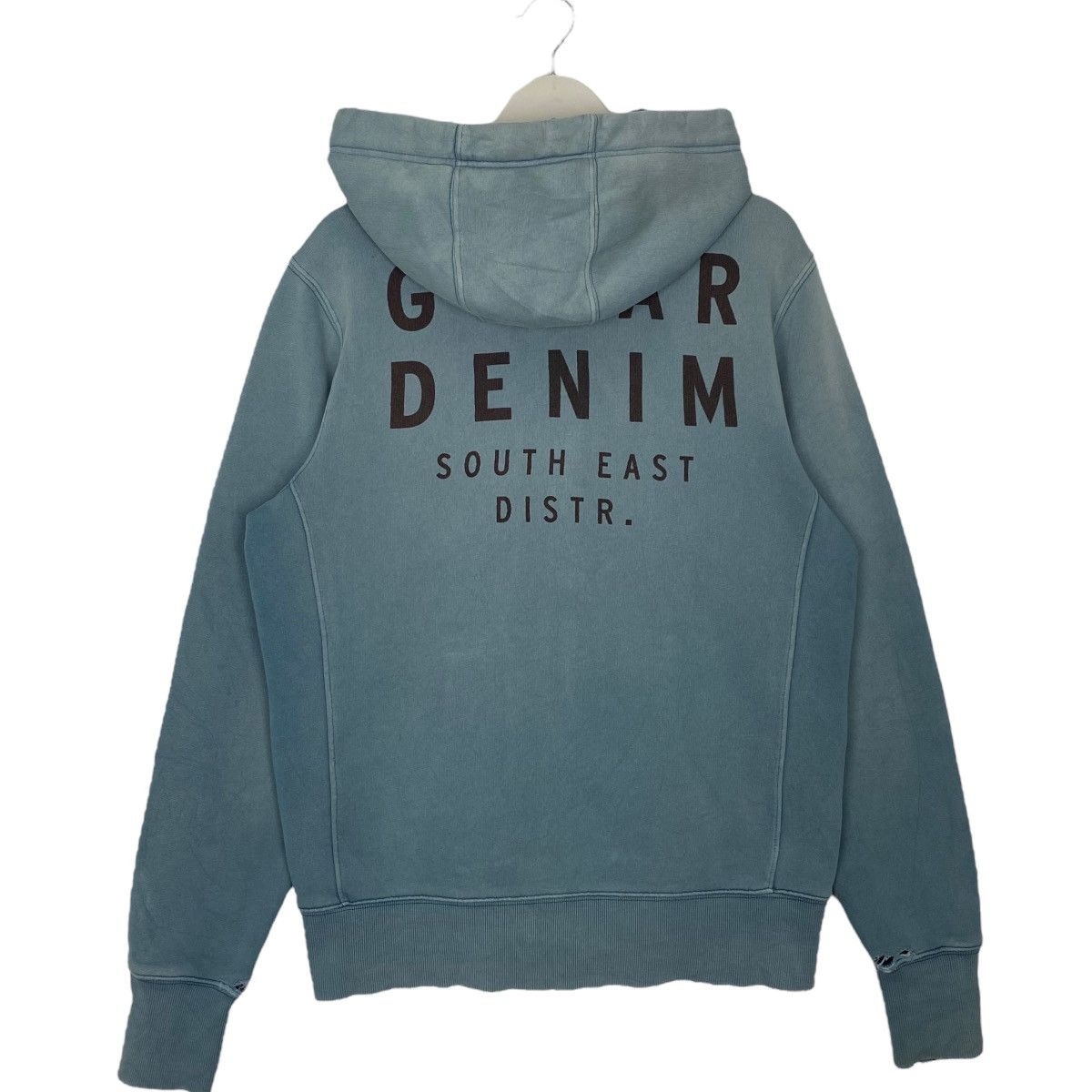 Vintage Vintage G-Star Denim Original Big Logo Printed Hoodie Blue Size US M / EU 48-50 / 2 - 7 Thumbnail