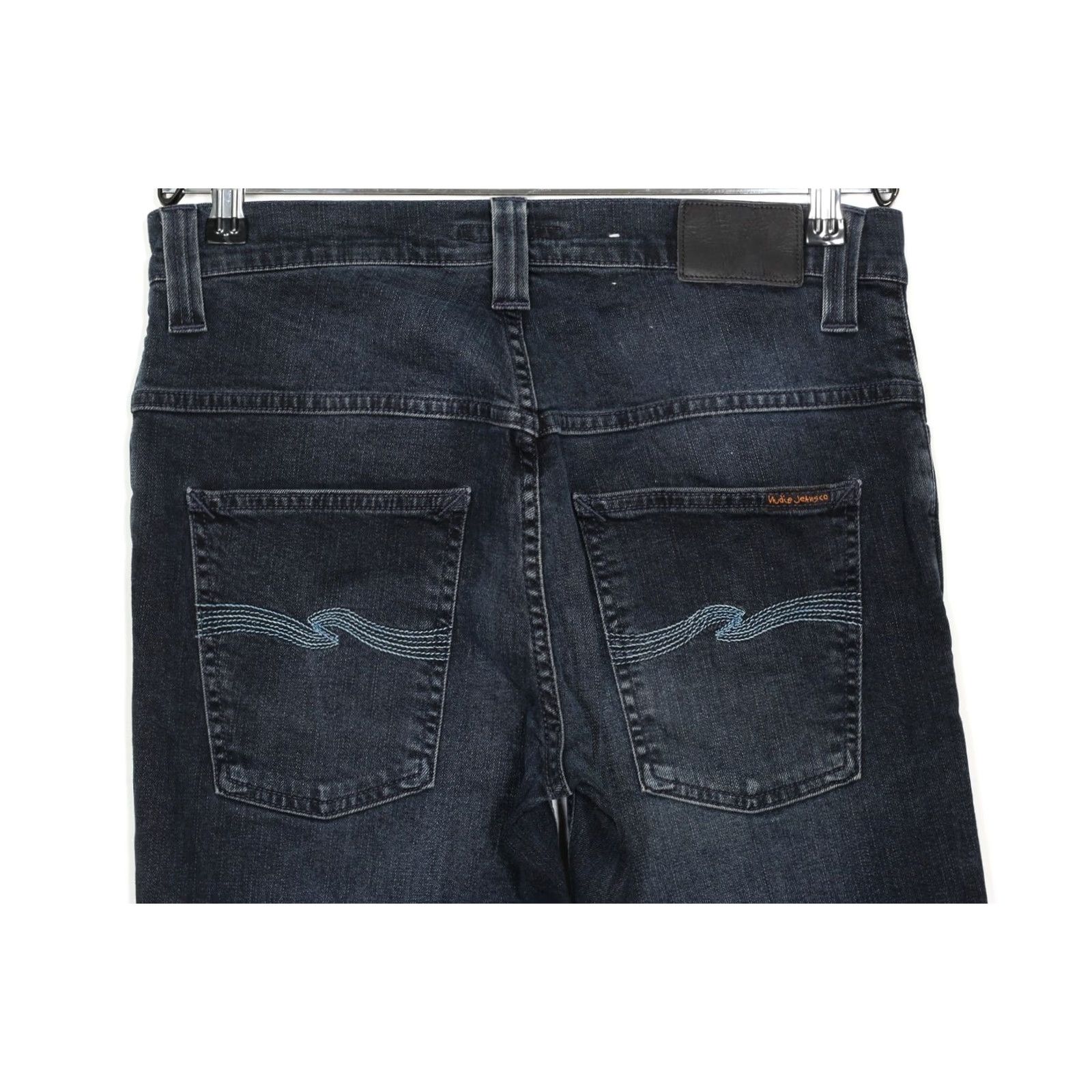 Nudie Jeans NUDIE JEANS THIN FINN Blue Jeans Men Slim Stretch W31 L34 5-Pocket Denim Zip Belt Loops Mid Rise Regular Size 31/34 DZ7021 Size US 31 - 3 Thumbnail