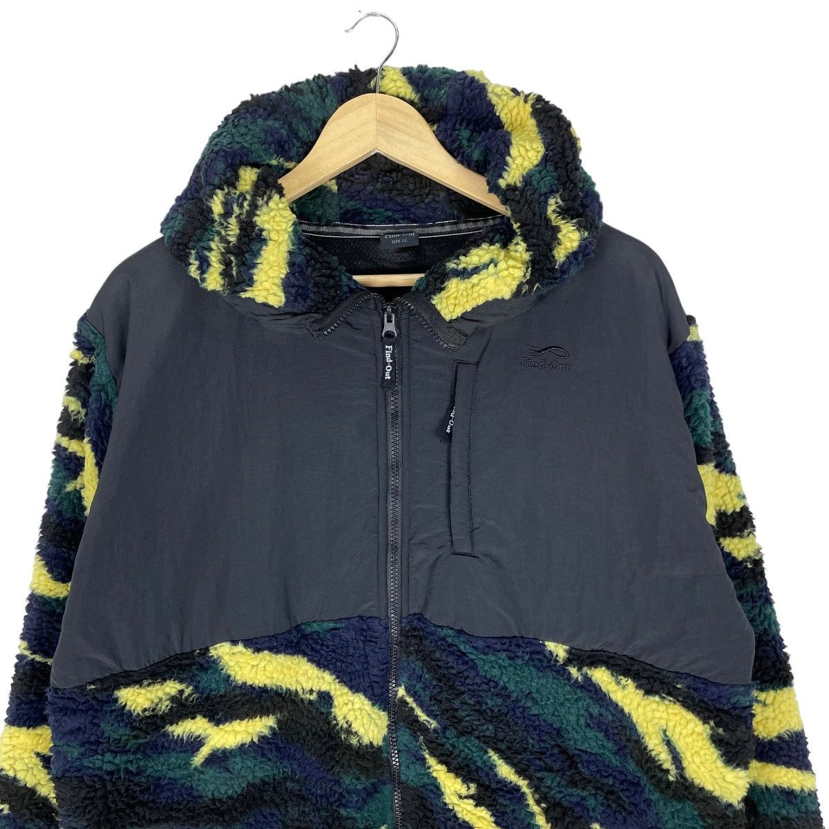 Japanese Brand ❄️FIND OUT CAMOUFLAGE HOODIE FLEECE ZIPPER JACKET Size US L / EU 52-54 / 3 - 5 Thumbnail