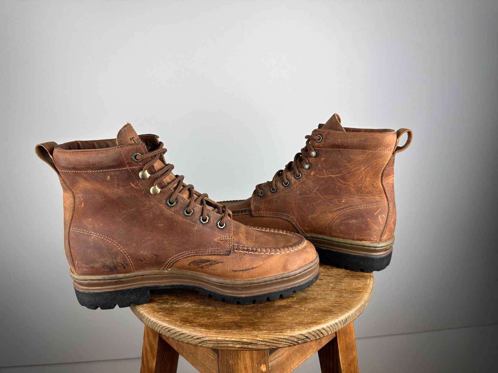 Timberland Timberland Moc Toe Boots Shoes Brown US11 made in Korea Size US 11 / EU 44 - 6 Thumbnail