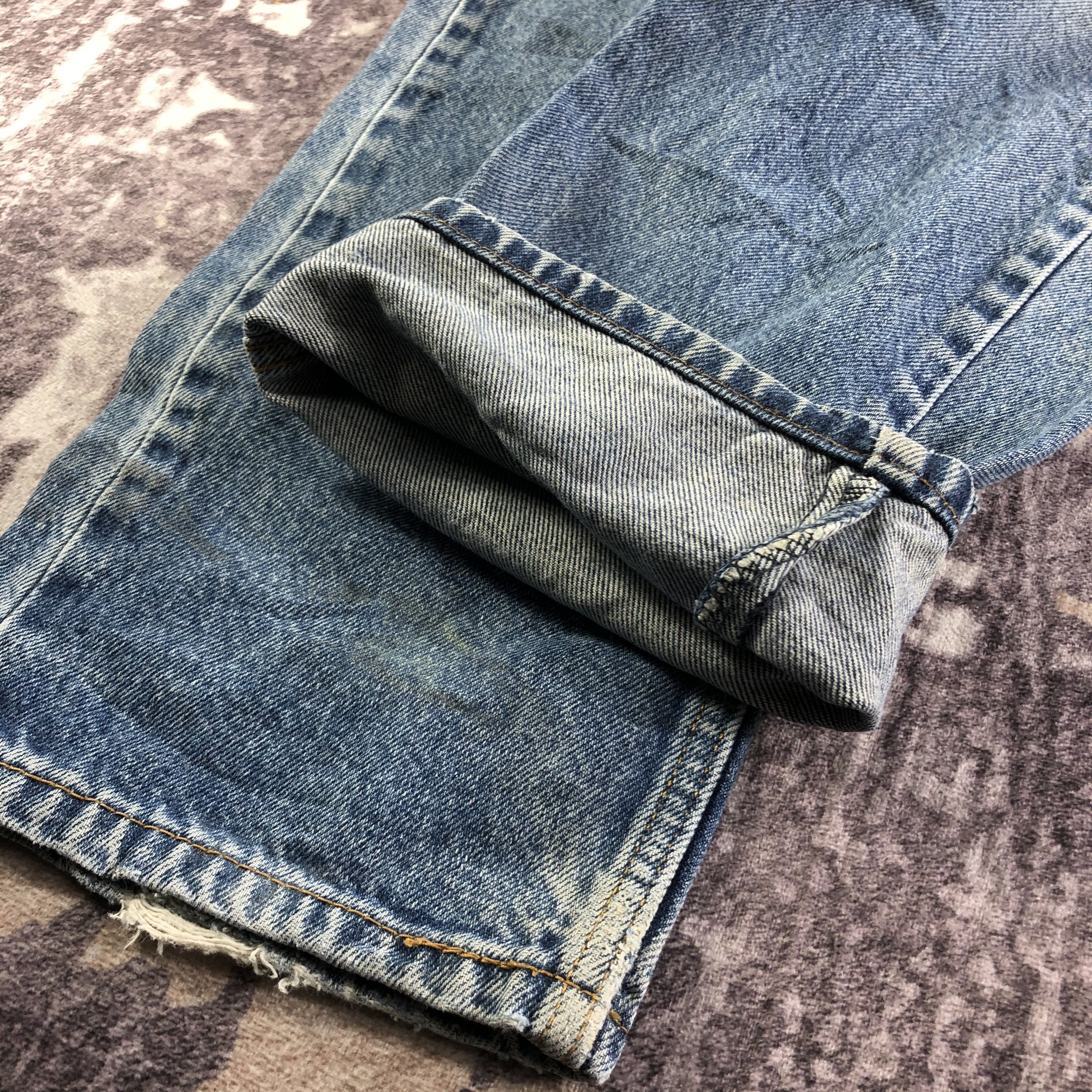 Levi's × Vintage Vintage Distress Levis 505 Jeans-JM3429 Size US 35 - 7 Thumbnail