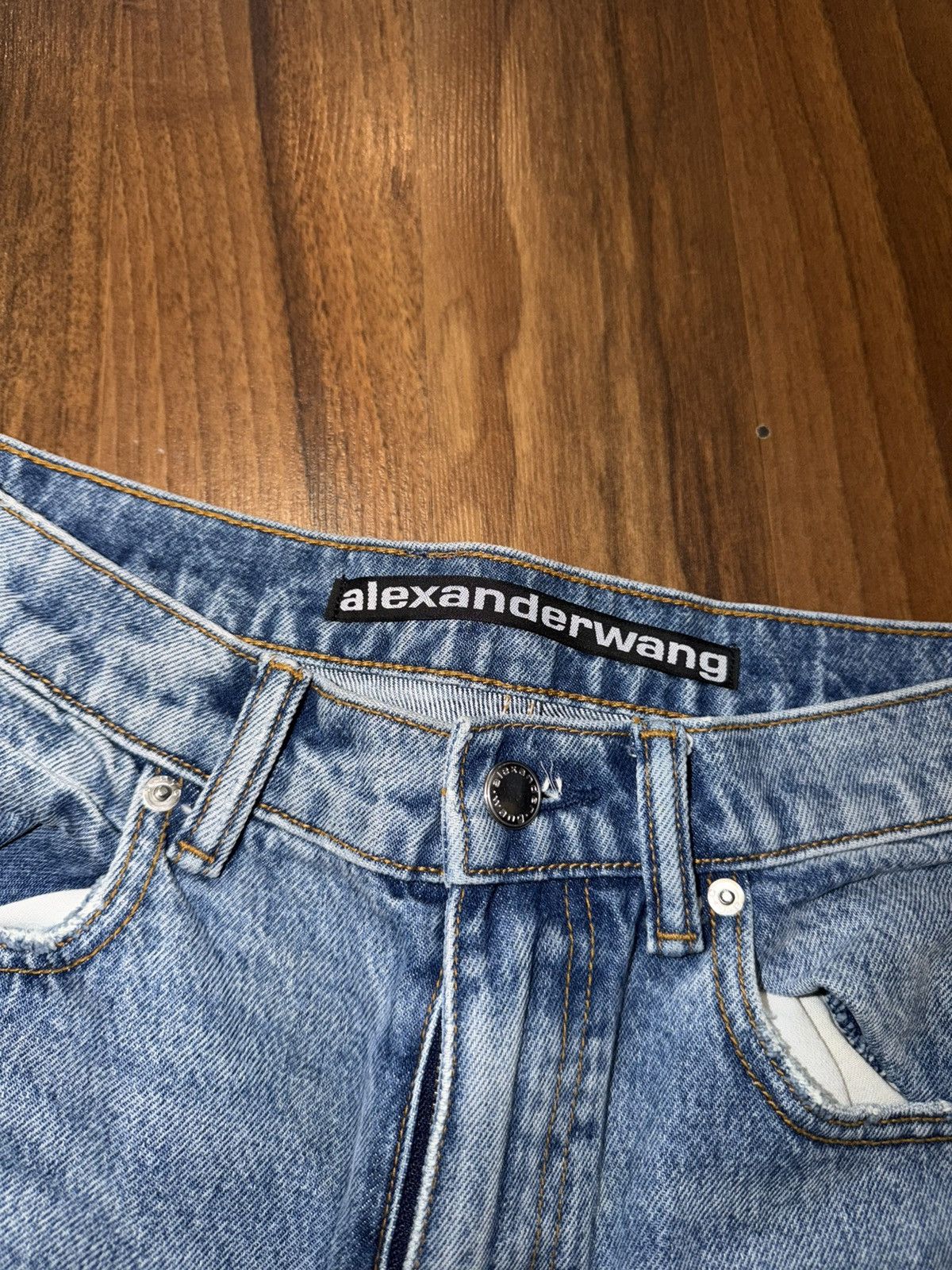 Alexander Wang Alexander Wang Logo Blue Jeans Size 26" / US 2 / IT 38 - 4 Thumbnail