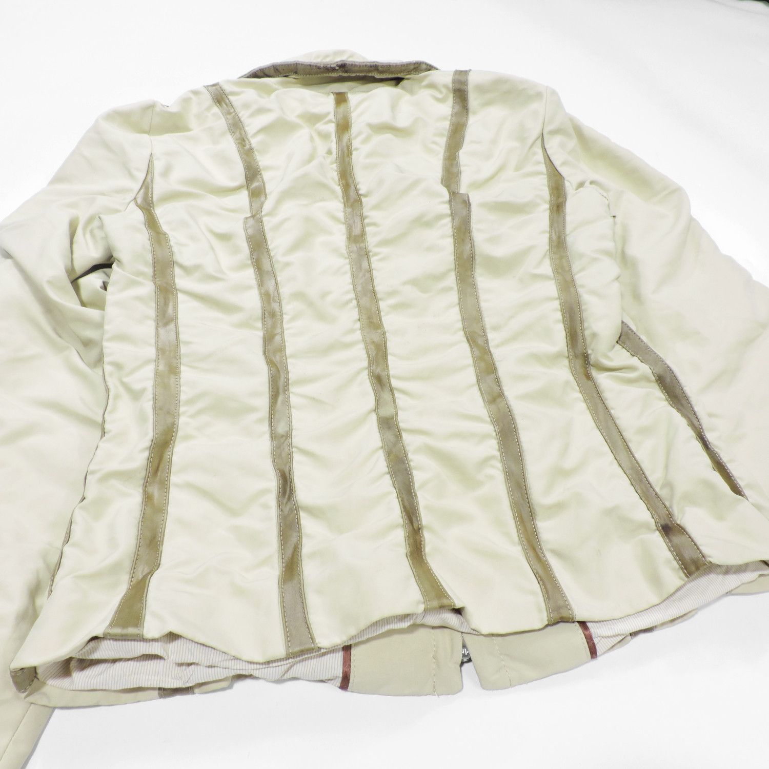 Loro Piana LORO PIANA SUEDE GOATSKINS LEATHER STRIPED JACKET Size S / US 4 / IT 40 - 14 Thumbnail