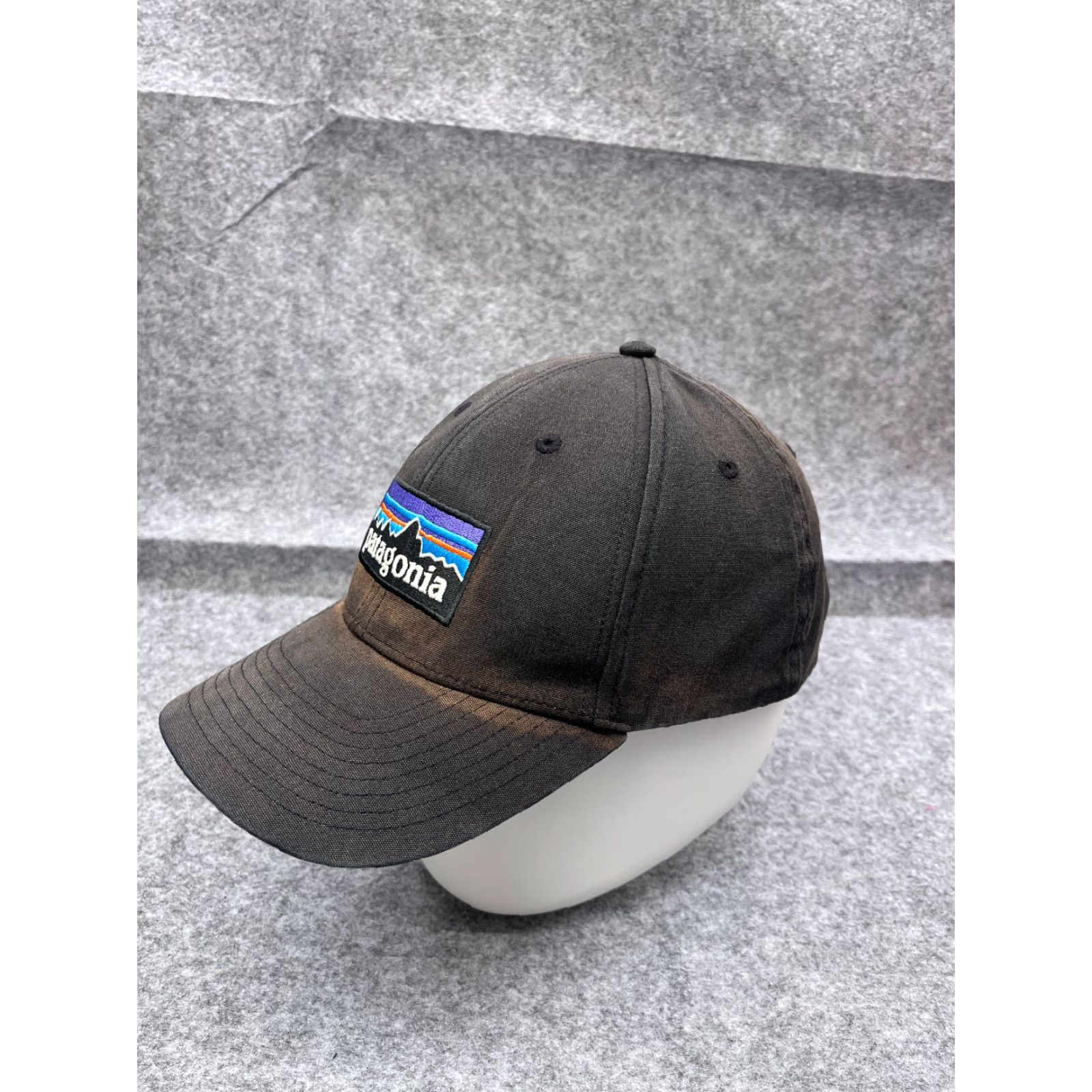 Patagonia VINTAGE Patagonia Hat Cap Snap Back Adult One Size Black Fitz Roy Emroidered Size ONE SIZE - 4 Thumbnail
