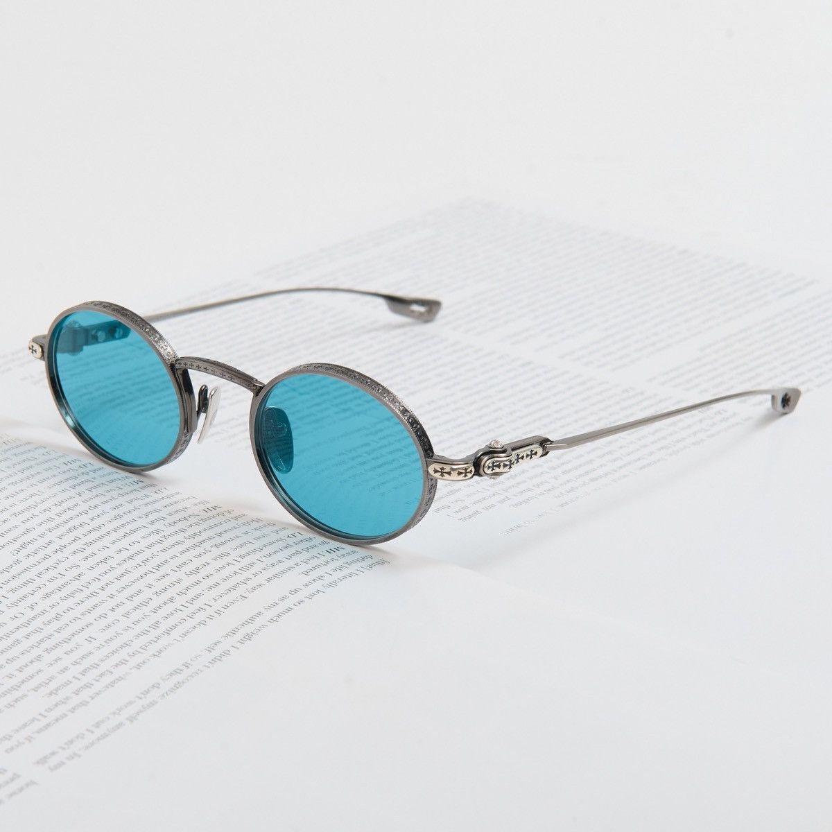 Chrome Hearts CHROME HEARTS HONEY DIPPED PEWTER SUNGLASSES Size ONE SIZE - 2 Thumbnail