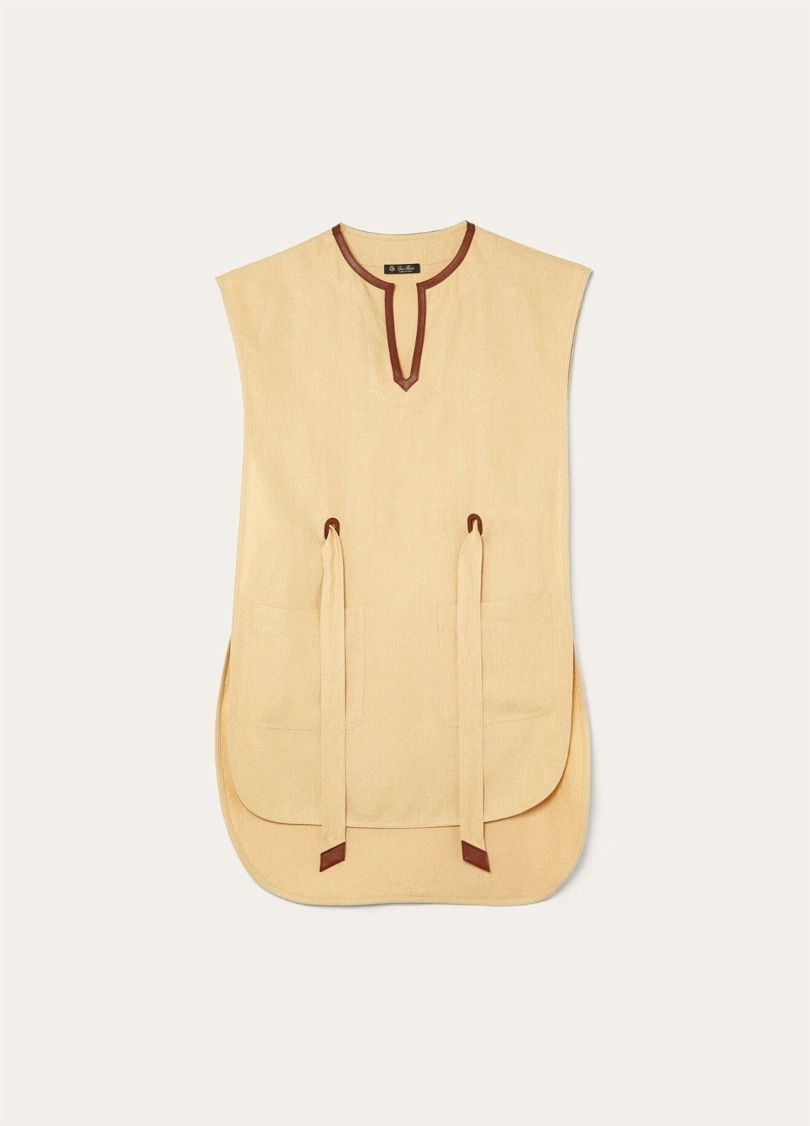 Loro Piana o1srvl11e0526 FAP0261 Carolina Midi Dress in Yellow Size M / US 6-8 / IT 42-44 - 1 Thumbnail