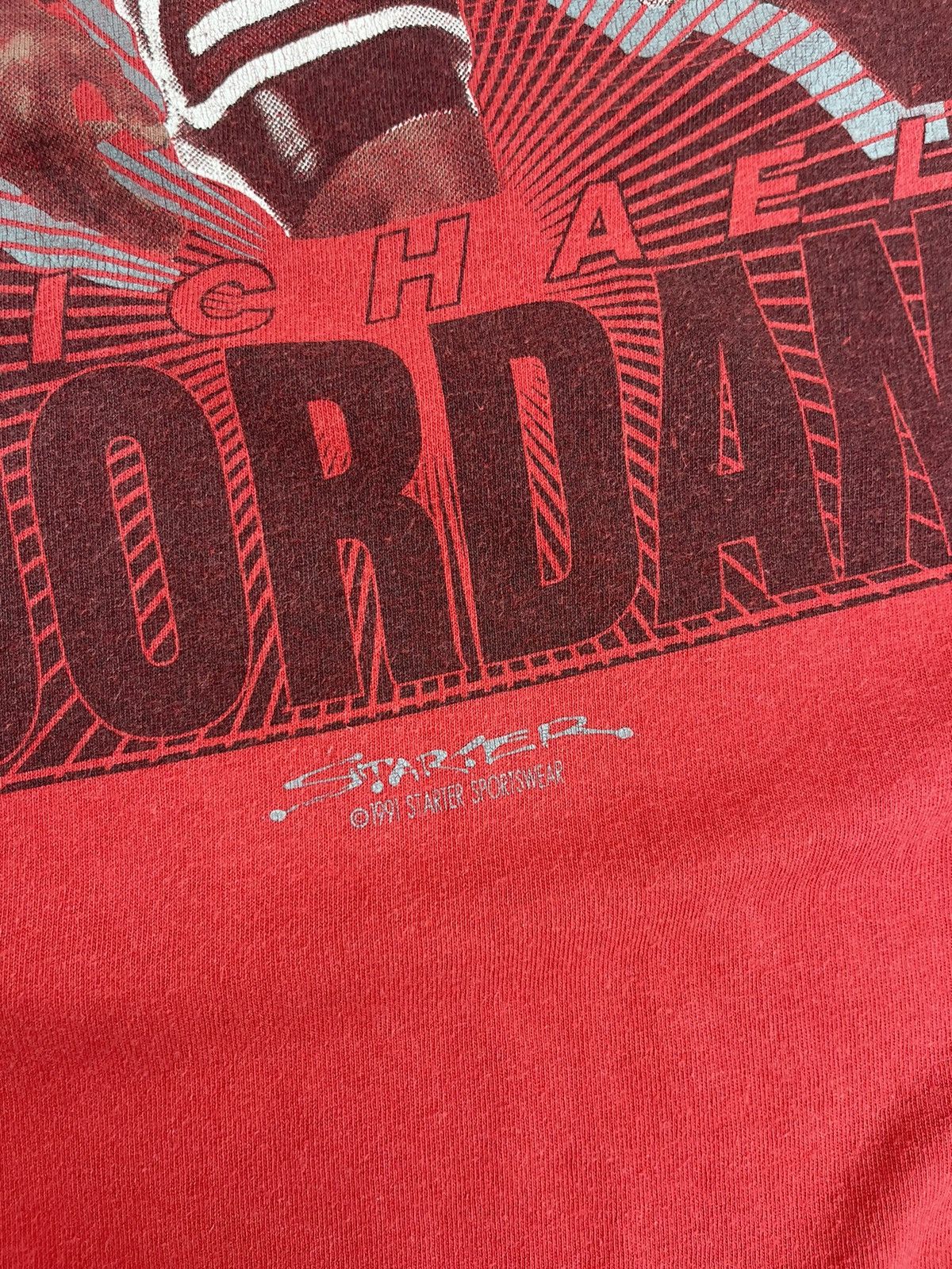 Jordan Brand Vintage 1991 Michael Jordan Chicago Bulls NBA Starter Shirt Size US XL / EU 56 / 4 - 5 Thumbnail
