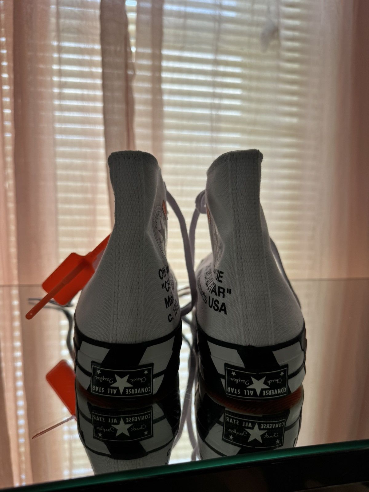 Converse × Nike × Off-White Off-White converse chuck taylor all star 70 Hi Size US 11.5 / EU 44-45 - 5 Thumbnail