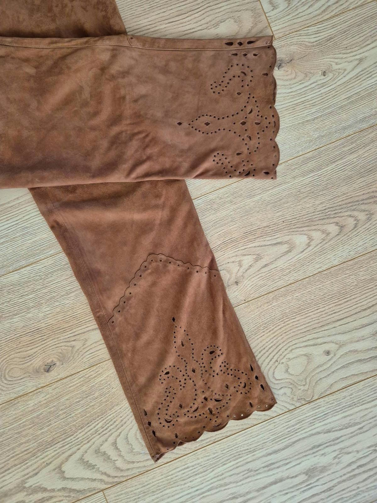 Iris von Arnim Iris Von Arnim Leather Pants Size 30" / US 8 / IT 44 - 4 Thumbnail
