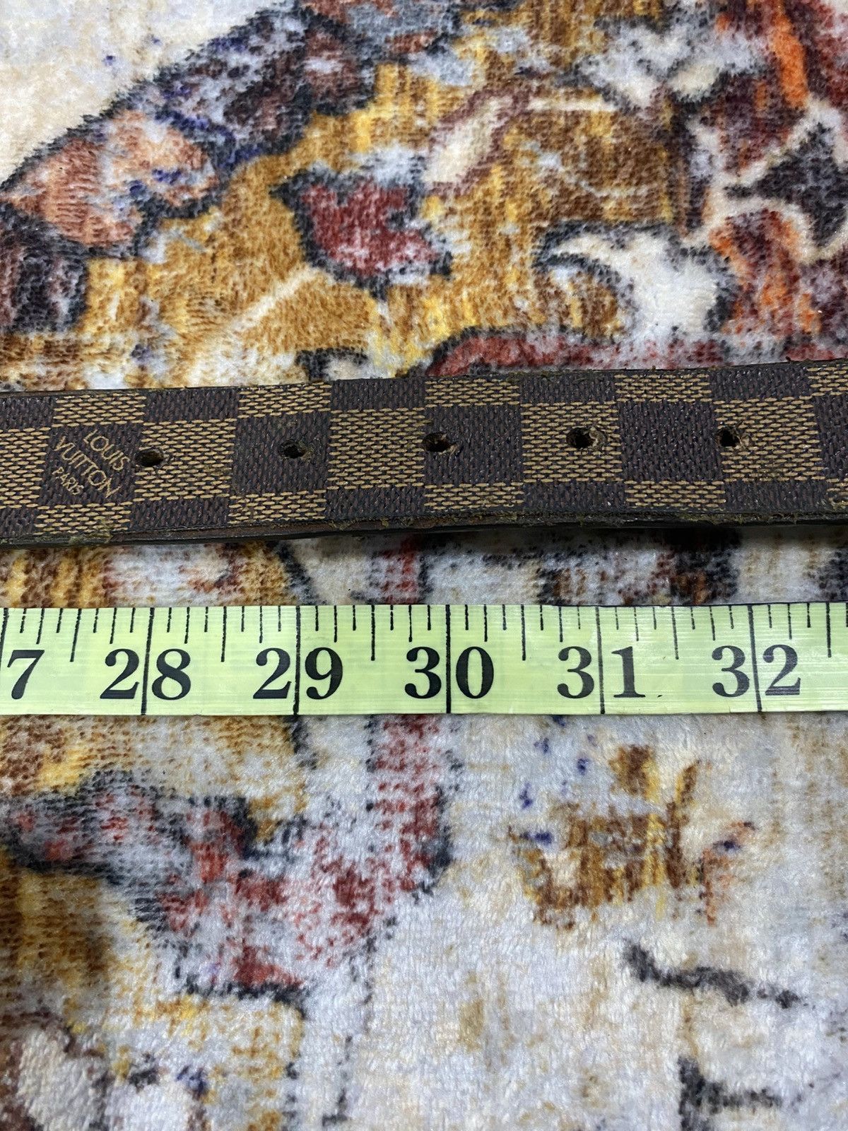 Louis Vuitton Louis Vuitton Paris Damier Ebene Belt Leather Made France Size 32 - 12 Thumbnail