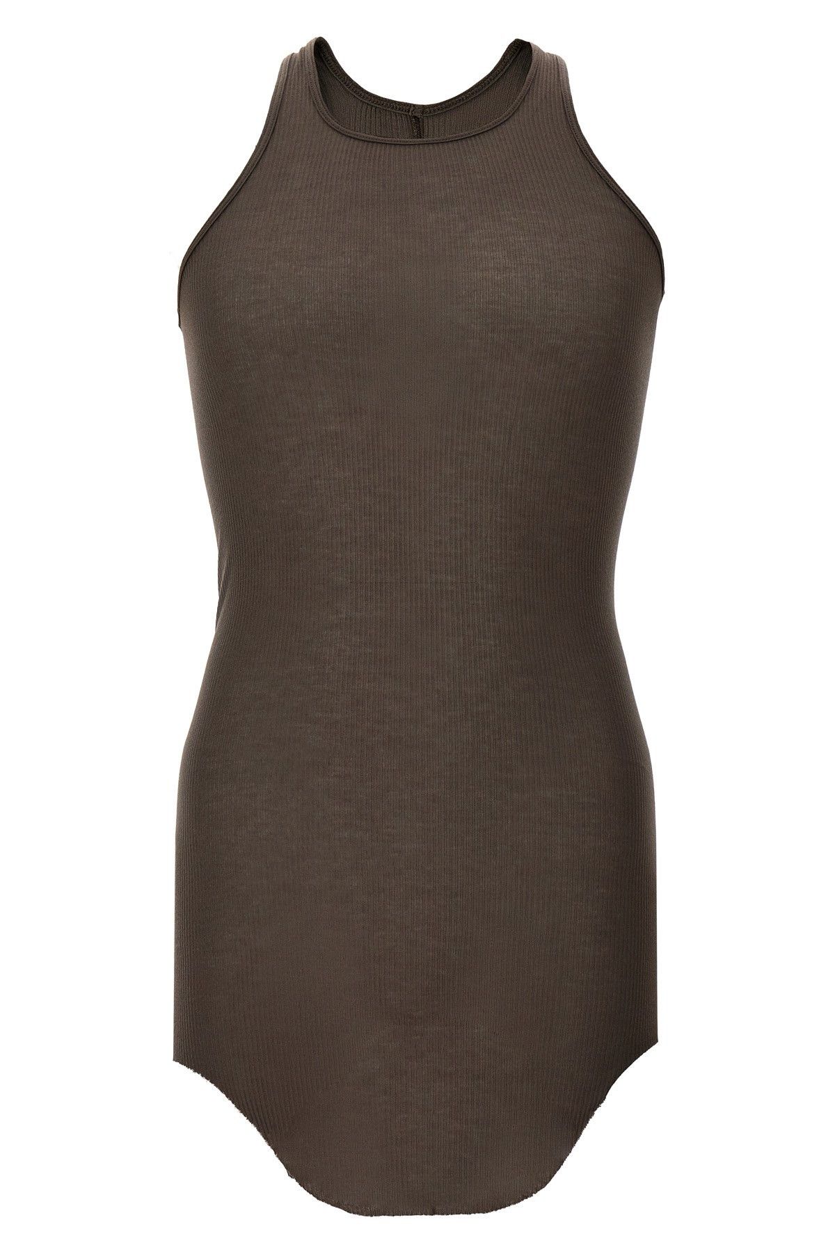 image of Rick Owens 'basic Rib' Top in Brown, Men's (Size XL)