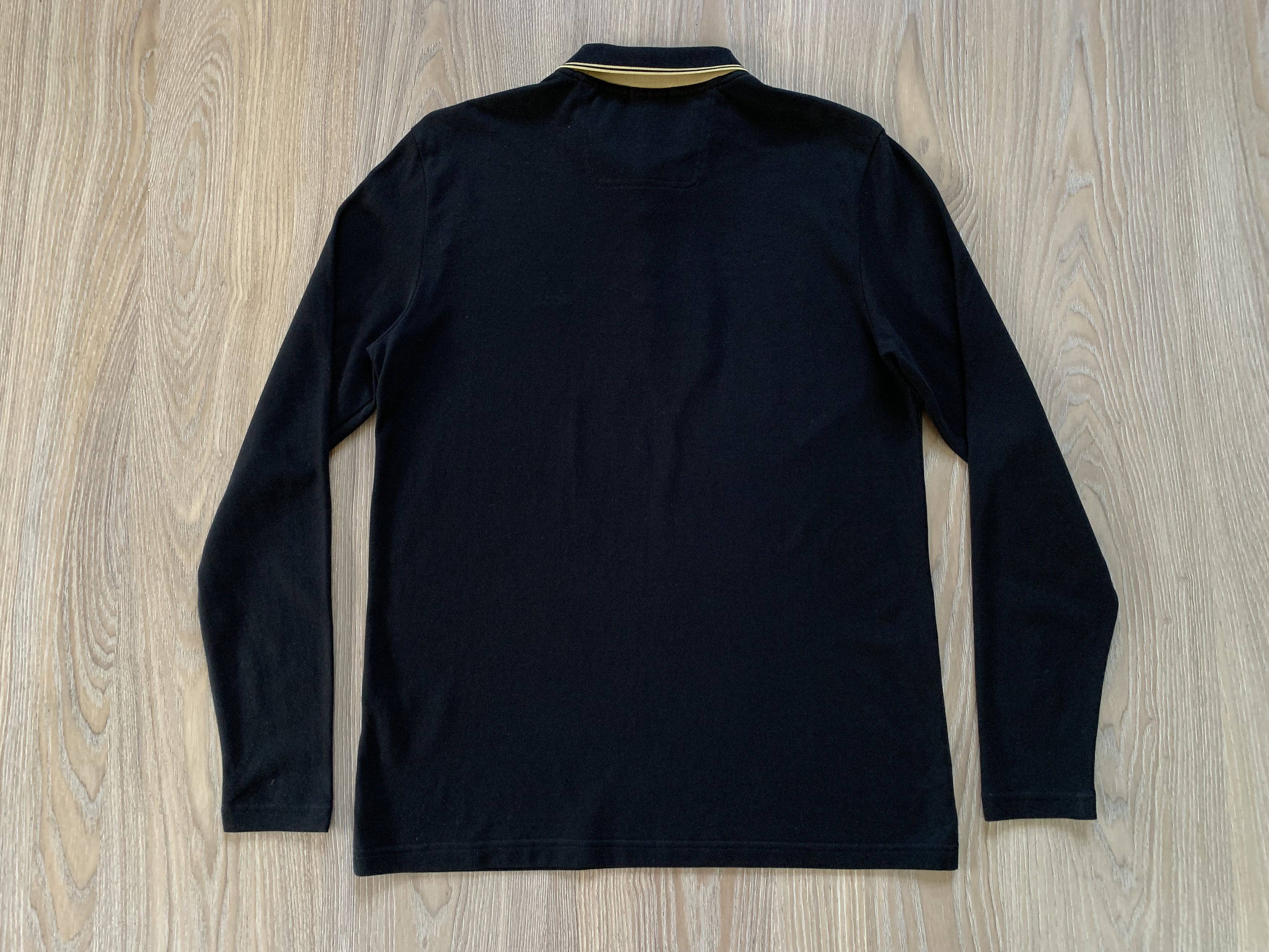 Hugo Boss Hugo Boss Slim Fit Pima Cotton Black Long Sleeve Polo Size US M / EU 48-50 / 2 - 3 Thumbnail