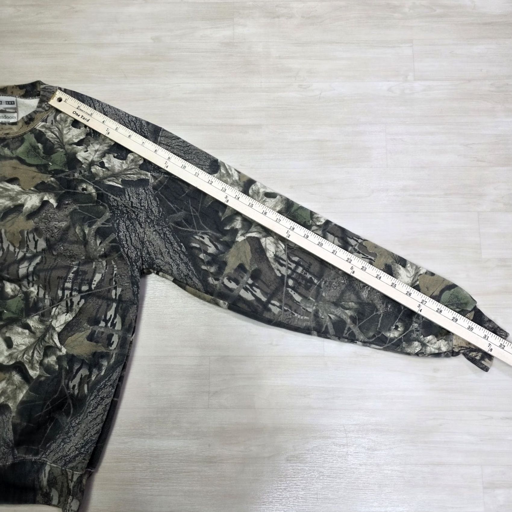 Jerzees VINTAGE JERZEES Outdoors Camo Sweatshirt Men's Medium Mossy Oak Tree Stand Pullover Size US M / EU 48-50 / 2 - 6 Thumbnail