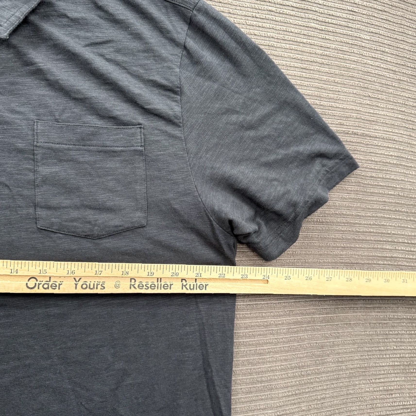TravisMathew TravisMathew Polo Shirt Mens XL Gray Performance Stretch Pocket Golf Size US XL / EU 56 / 4 - 5 Thumbnail