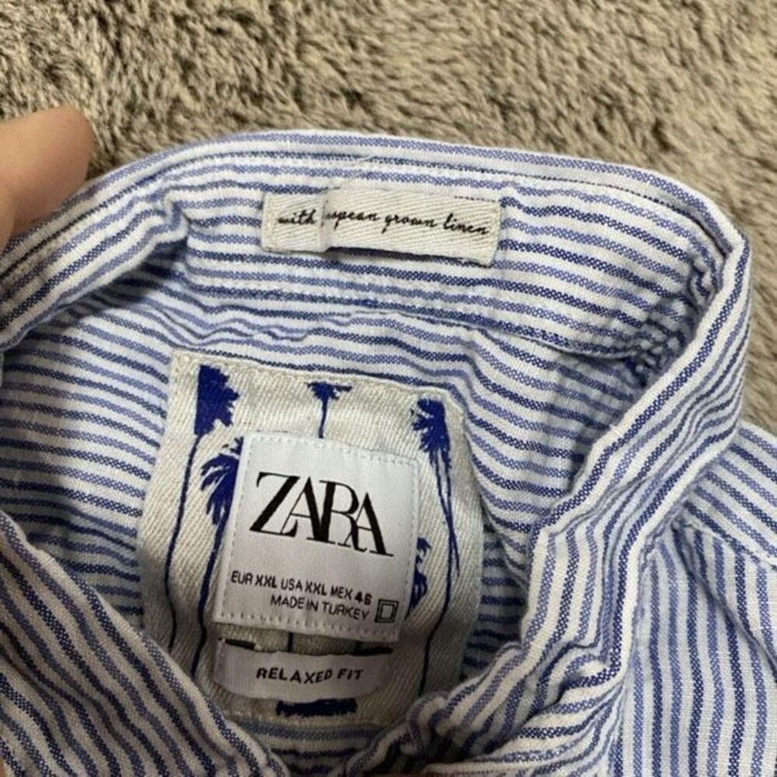 Zara Zara Striped Button-Front Shirt | Sz 2XL Size US XXL / EU 58 / 5 - 3 Thumbnail