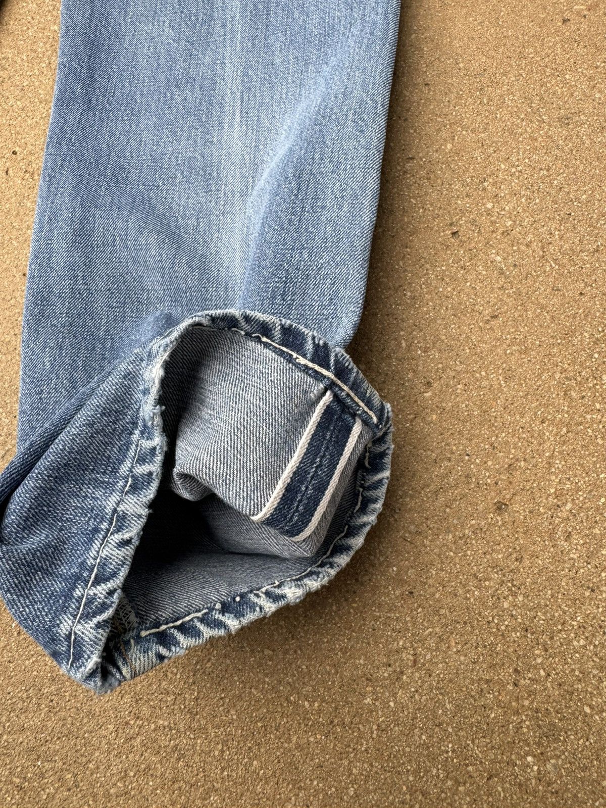 Levi's × Vintage Vtg 70’s Levis 501xx Redline Selvedge Distressed Jeans 29x28 Size US 29 - 9 Thumbnail