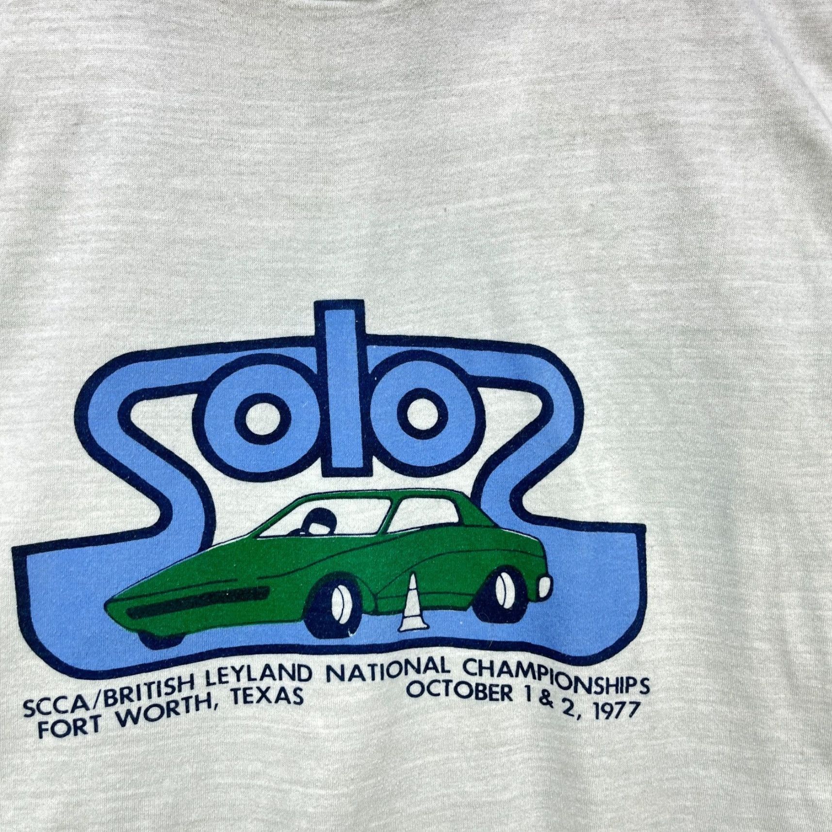 Vintage VINTAGE Car T Shirt Large L White Texas Fort Worth Olo Single Stitch 1970s Racing Men Shirts Size US L / EU 52-54 / 3 - 3 Thumbnail